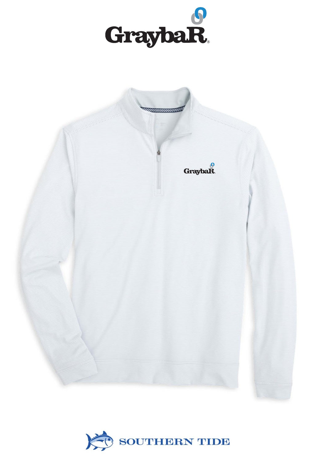 Southern Tide Cruiser Micro-Stripe Hthr Qzip