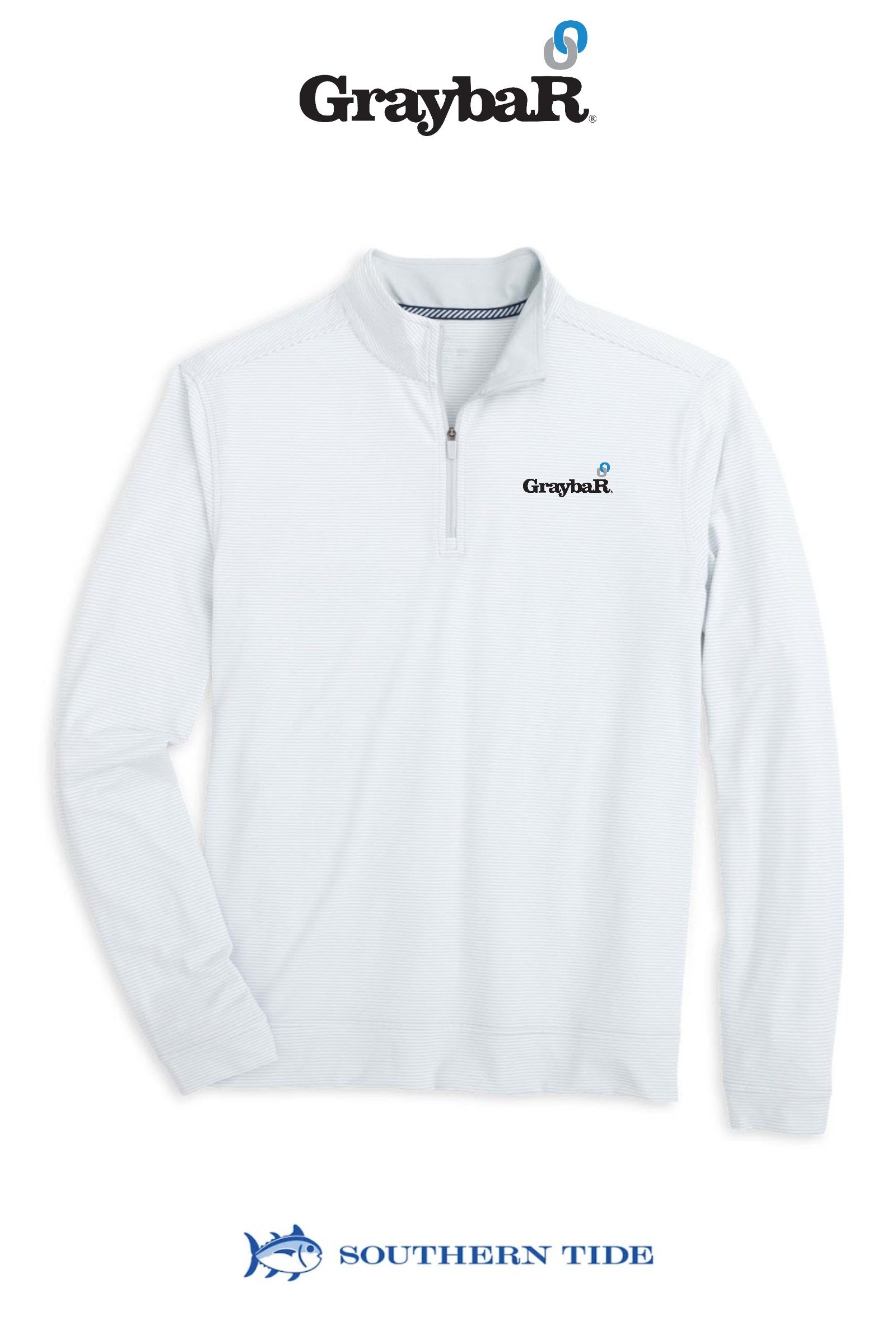 Southern Tide Cruiser Micro-Stripe Hthr Qzip
