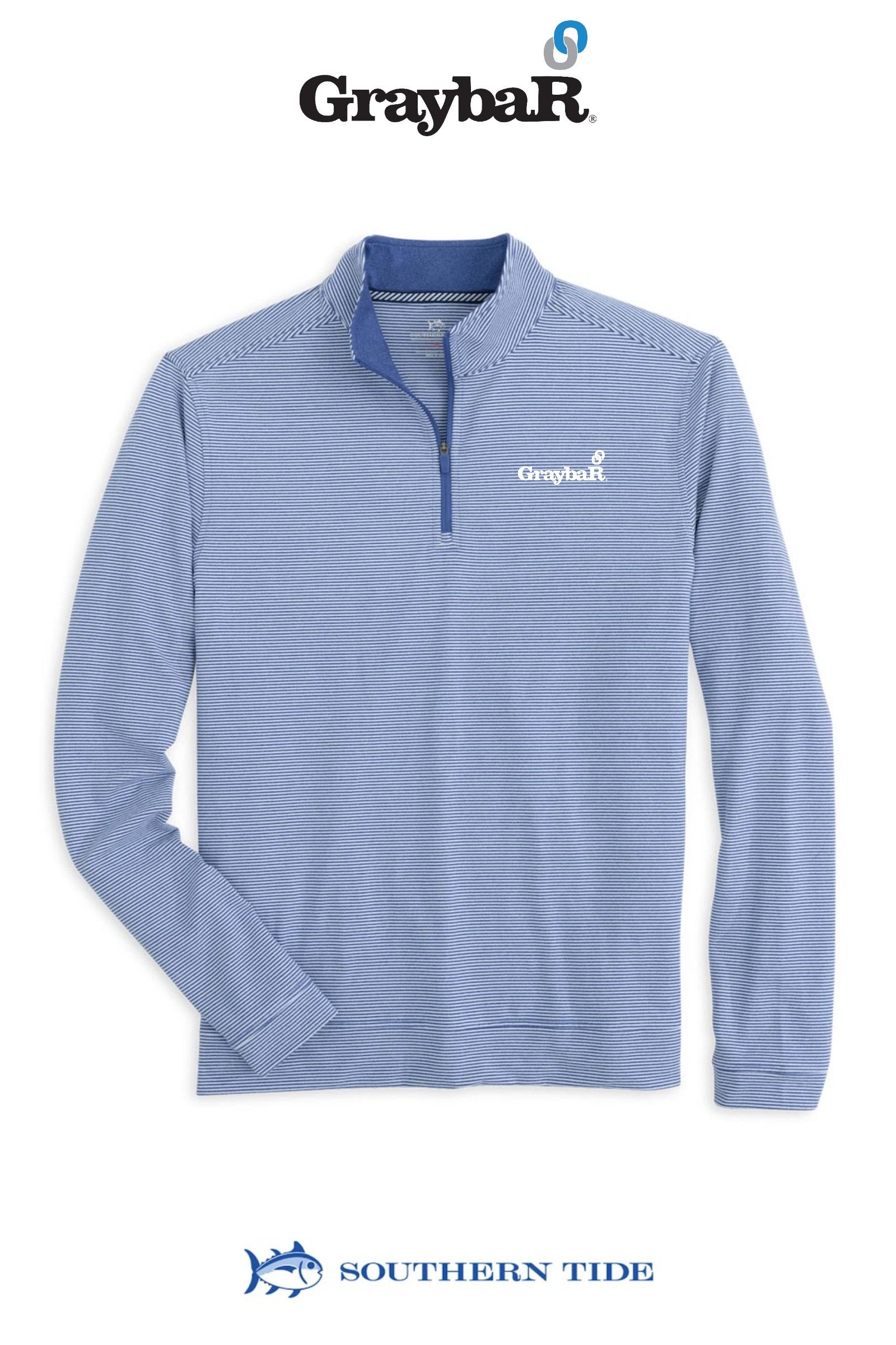 Southern Tide Cruiser Micro-Stripe Hthr Qzip