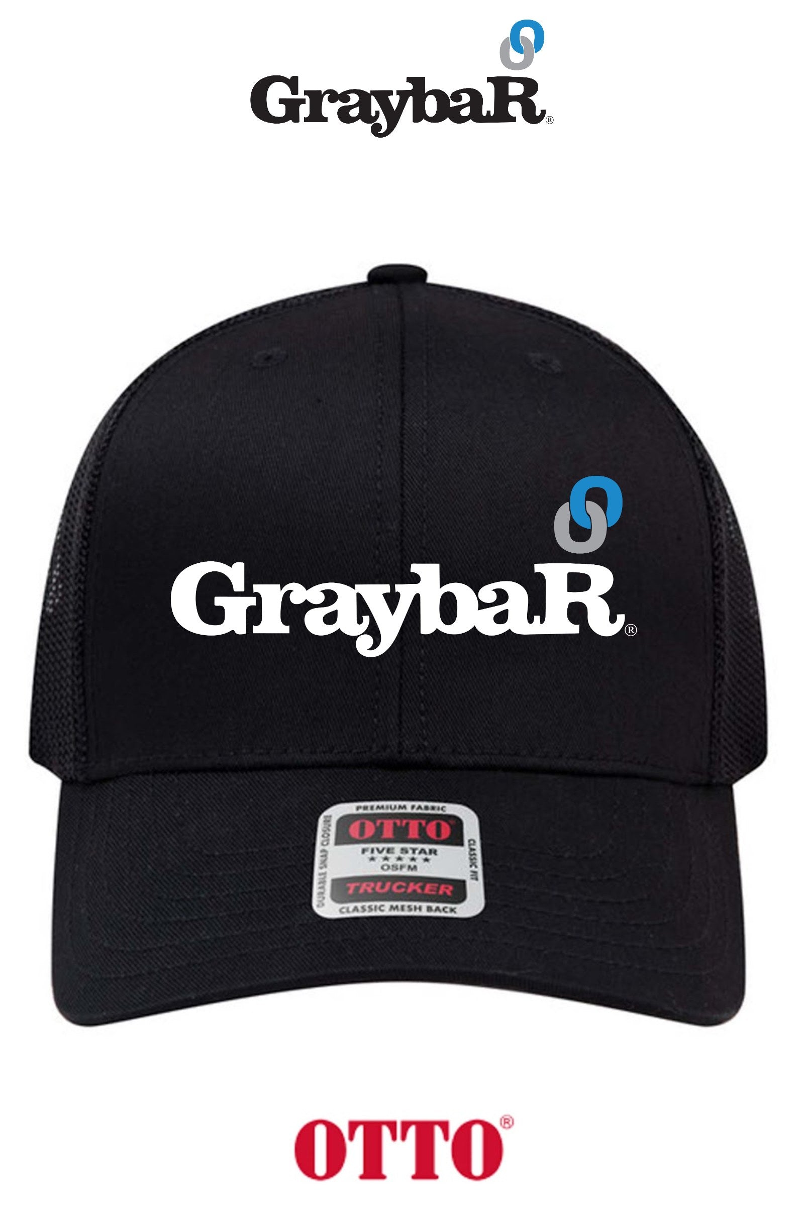 OTTO CAP® 6 Panel Mid Profile Mesh Back Trucker Hat