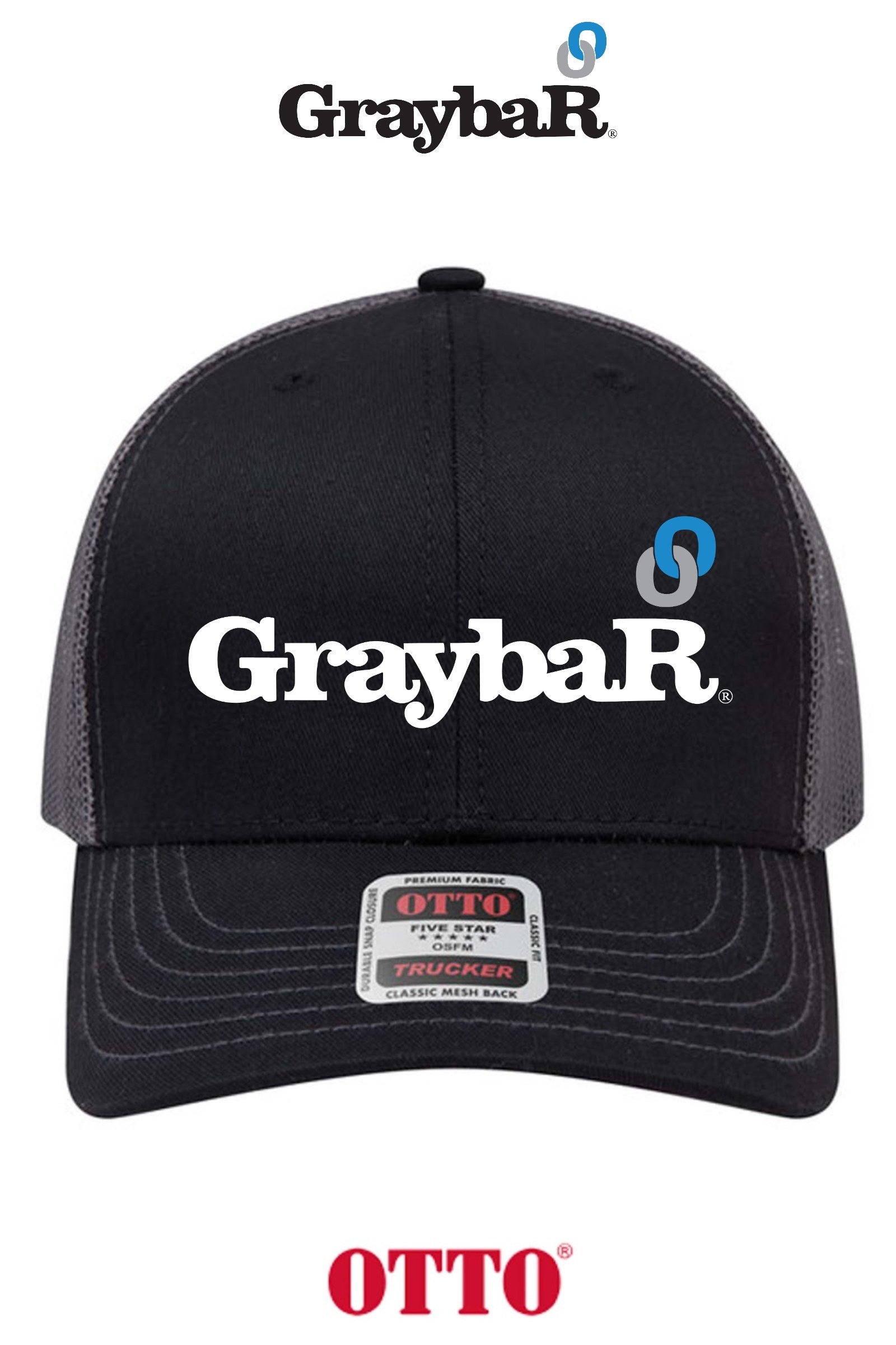 OTTO CAP® 6 Panel Mid Profile Mesh Back Trucker Hat