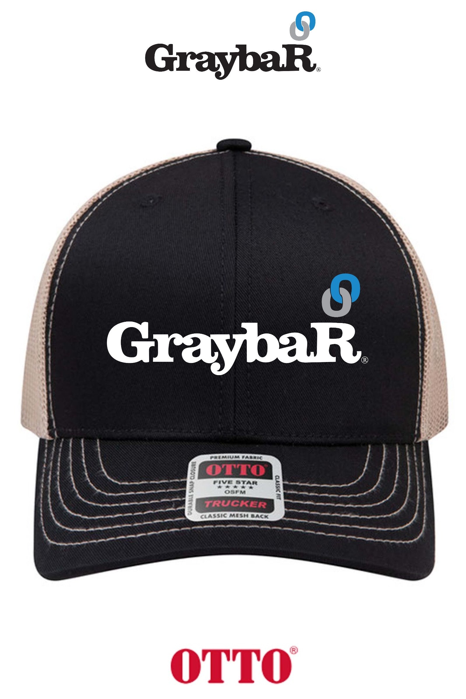 OTTO CAP® 6 Panel Mid Profile Mesh Back Trucker Hat