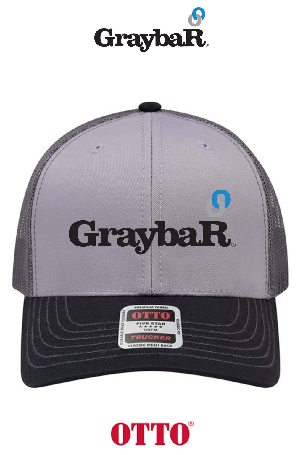 OTTO CAP® 6 Panel Mid Profile Mesh Back Trucker Hat