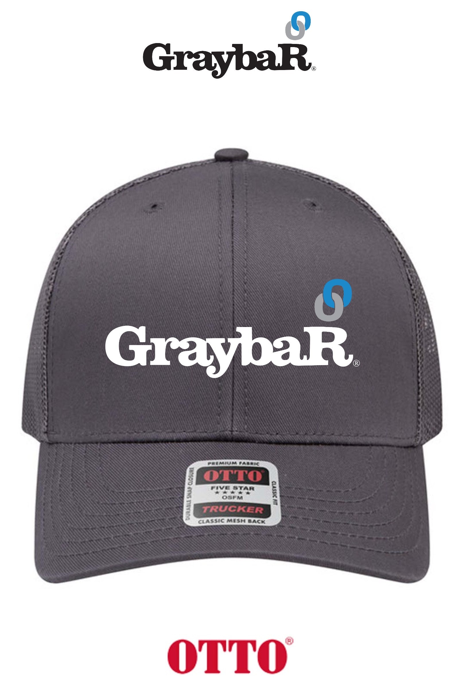 OTTO CAP® 6 Panel Mid Profile Mesh Back Trucker Hat