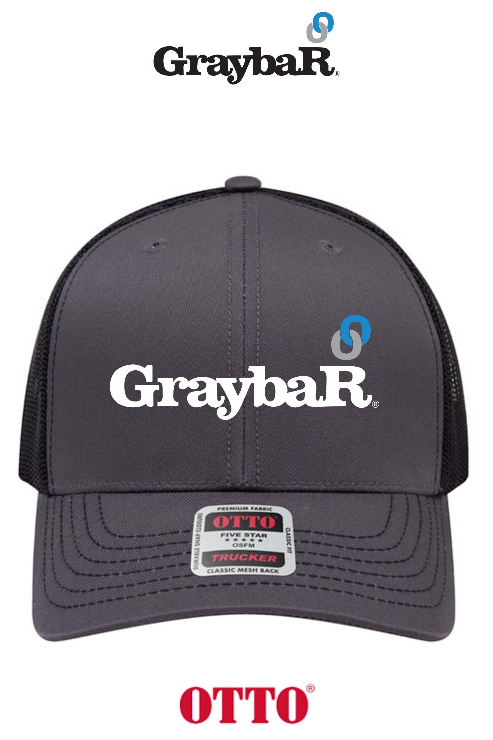 OTTO CAP® 6 Panel Mid Profile Mesh Back Trucker Hat