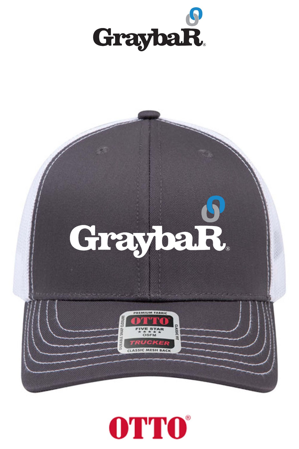 OTTO CAP® 6 Panel Mid Profile Mesh Back Trucker Hat