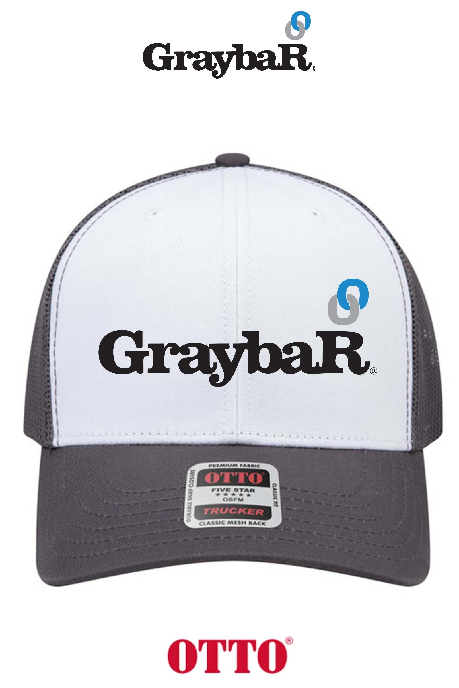 OTTO CAP® 6 Panel Mid Profile Mesh Back Trucker Hat