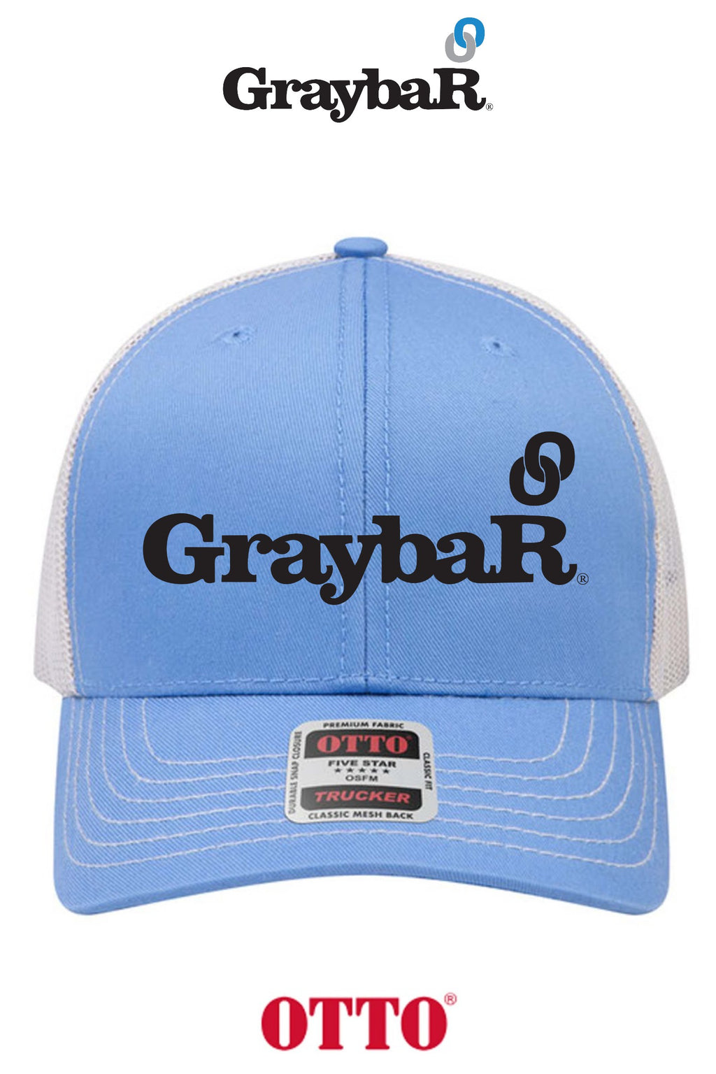 OTTO CAP® 6 Panel Mid Profile Mesh Back Trucker Hat