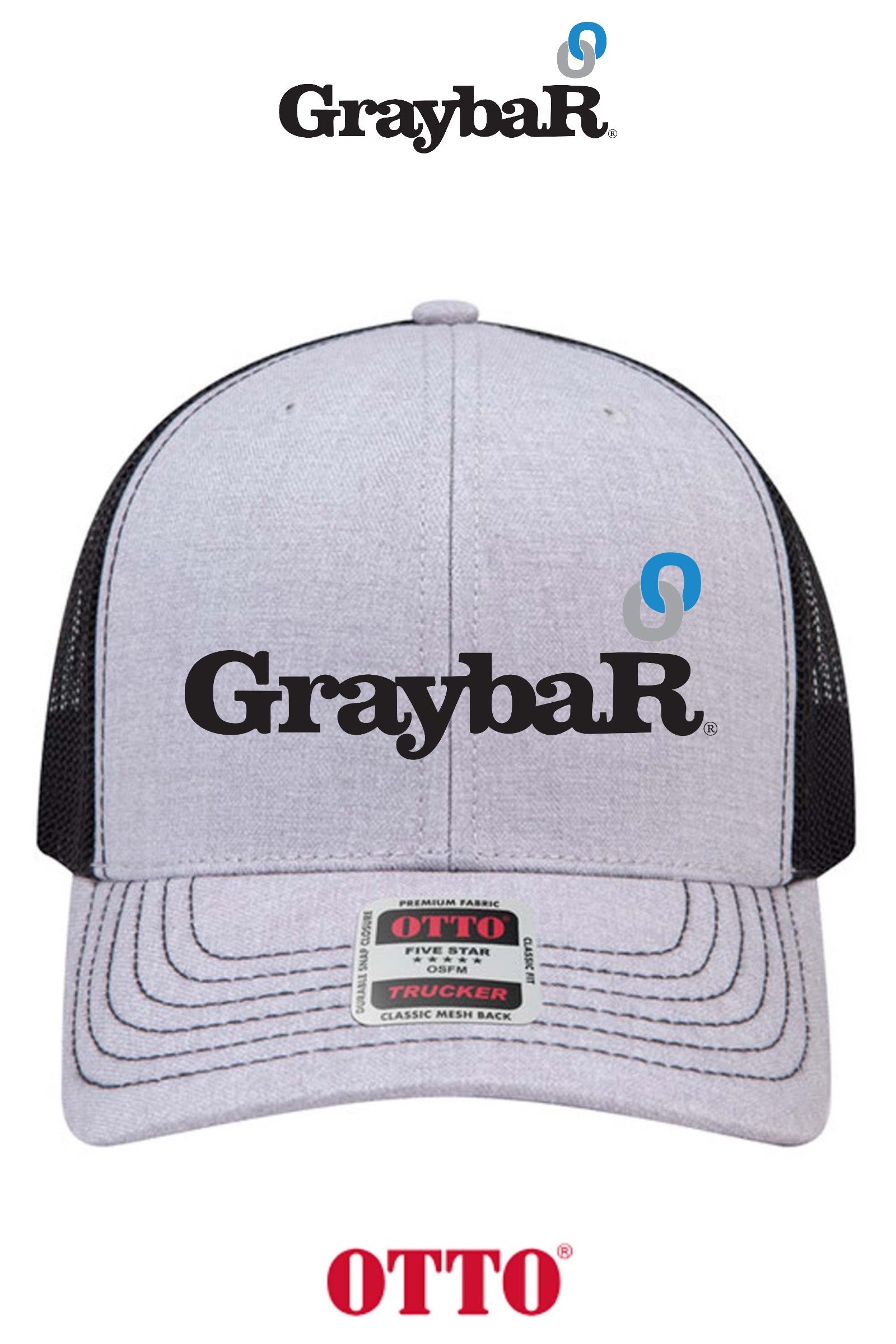 OTTO CAP® 6 Panel Mid Profile Mesh Back Trucker Hat