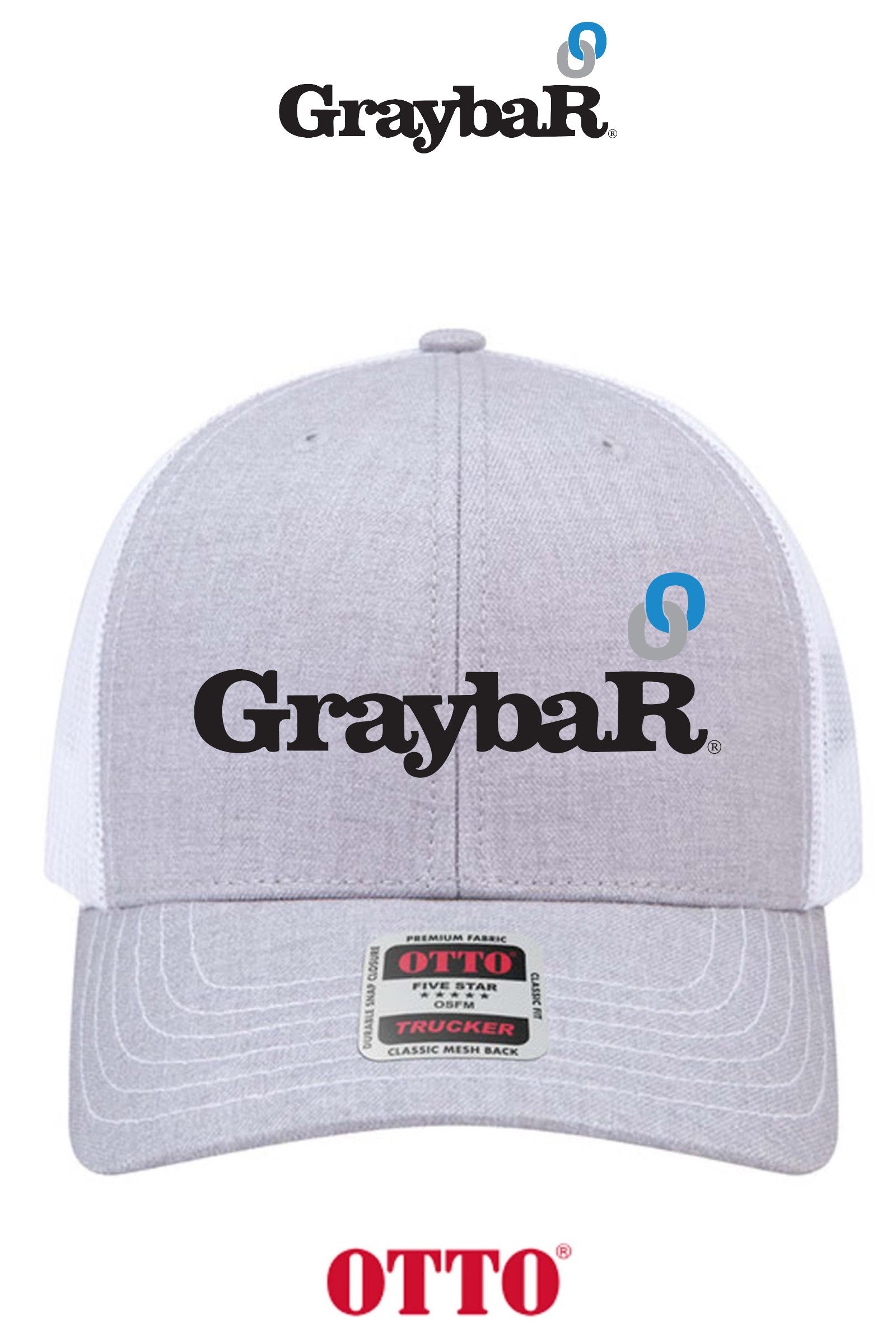 OTTO CAP® 6 Panel Mid Profile Mesh Back Trucker Hat