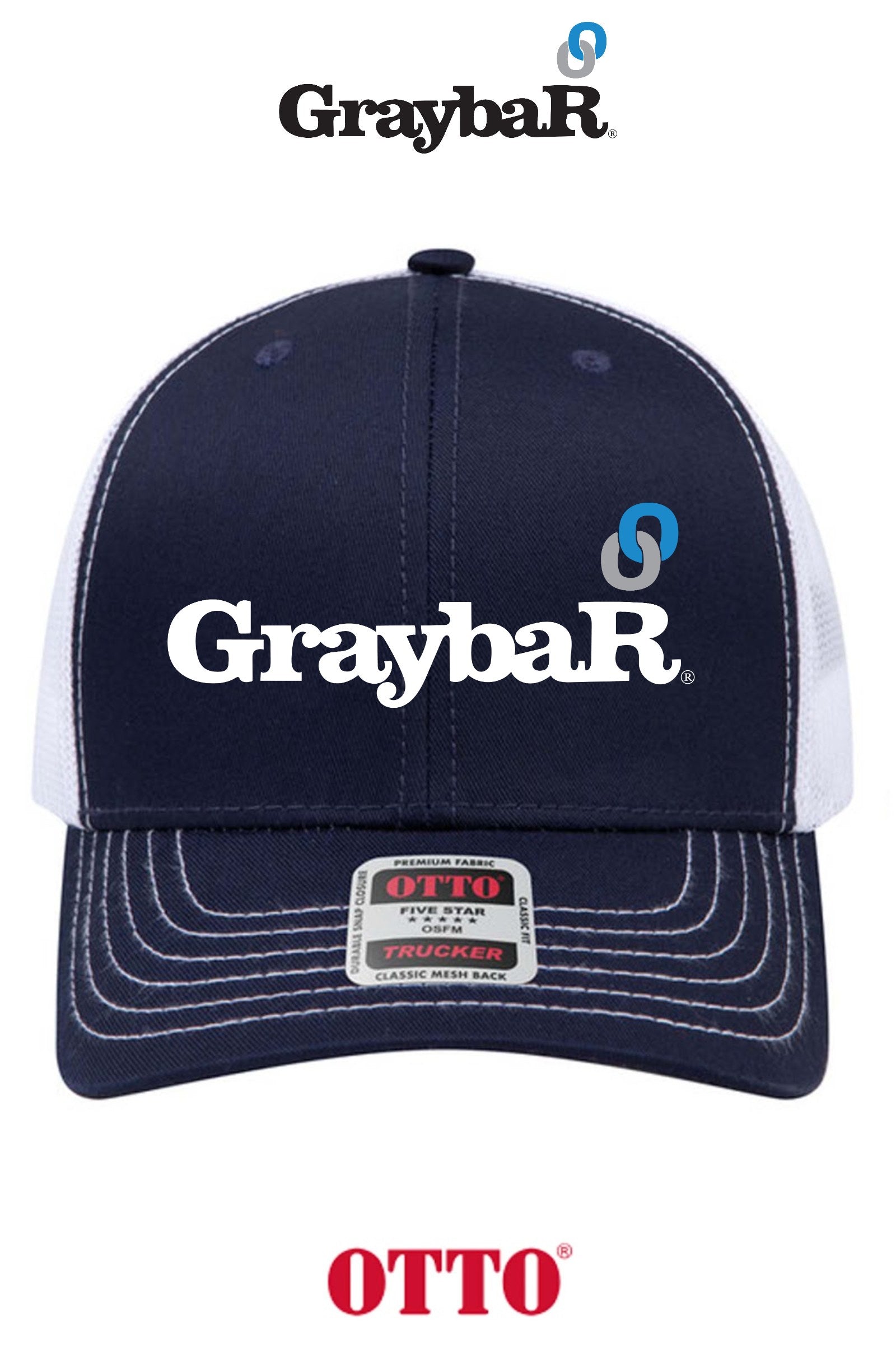 OTTO CAP® 6 Panel Mid Profile Mesh Back Trucker Hat