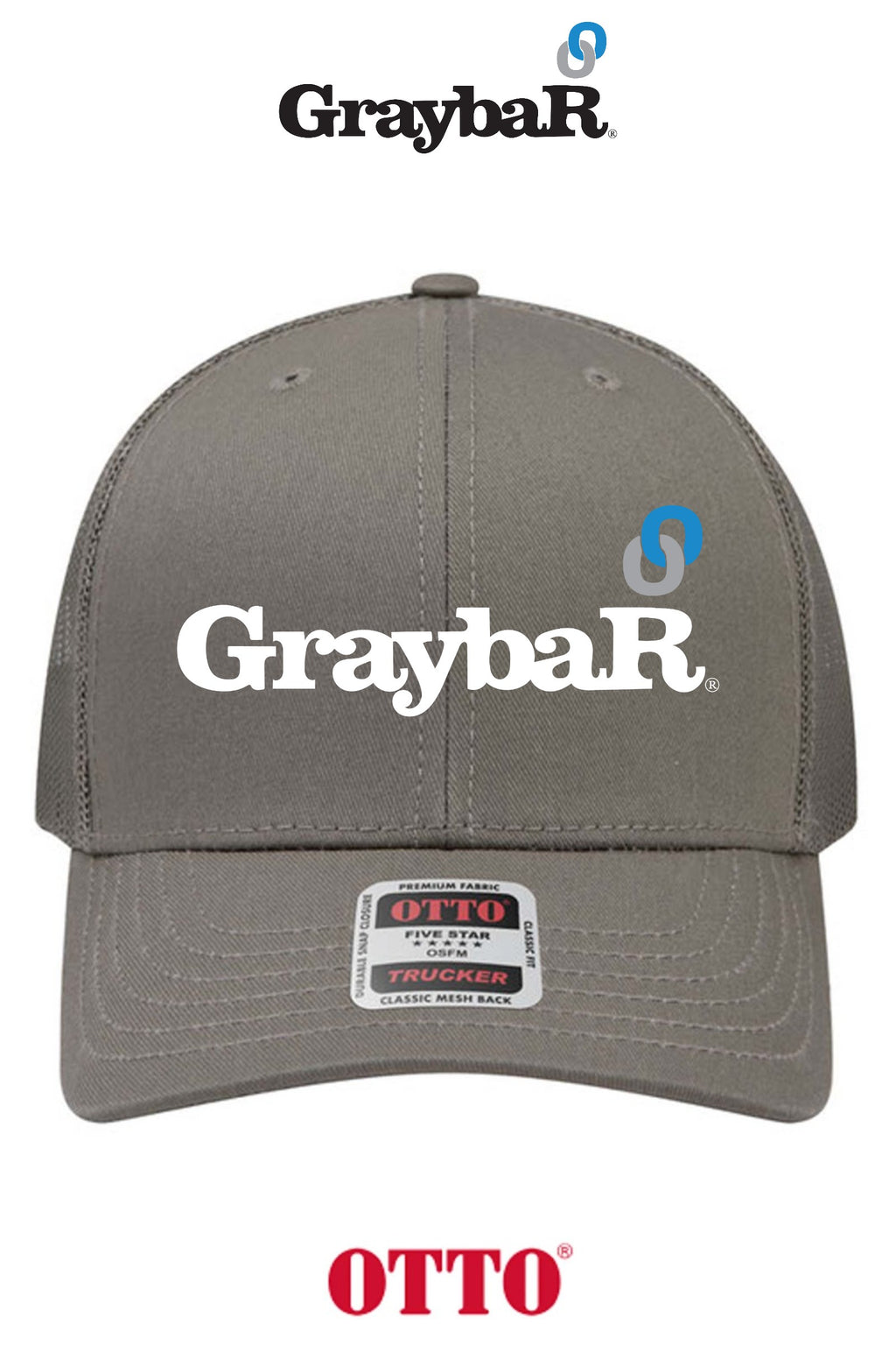 OTTO CAP® 6 Panel Mid Profile Mesh Back Trucker Hat