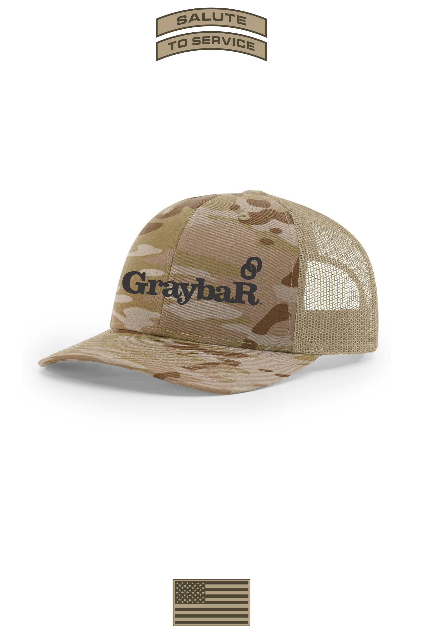 Salute to Service 2026 Richardson Printed Tactical Trucker