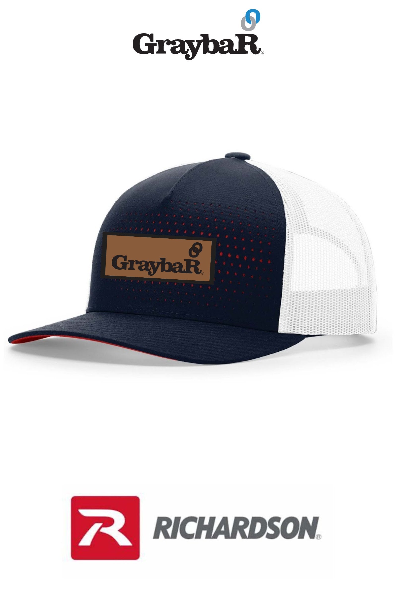 Richardson 163 LASER CUT FIVE PANEL TRUCKER