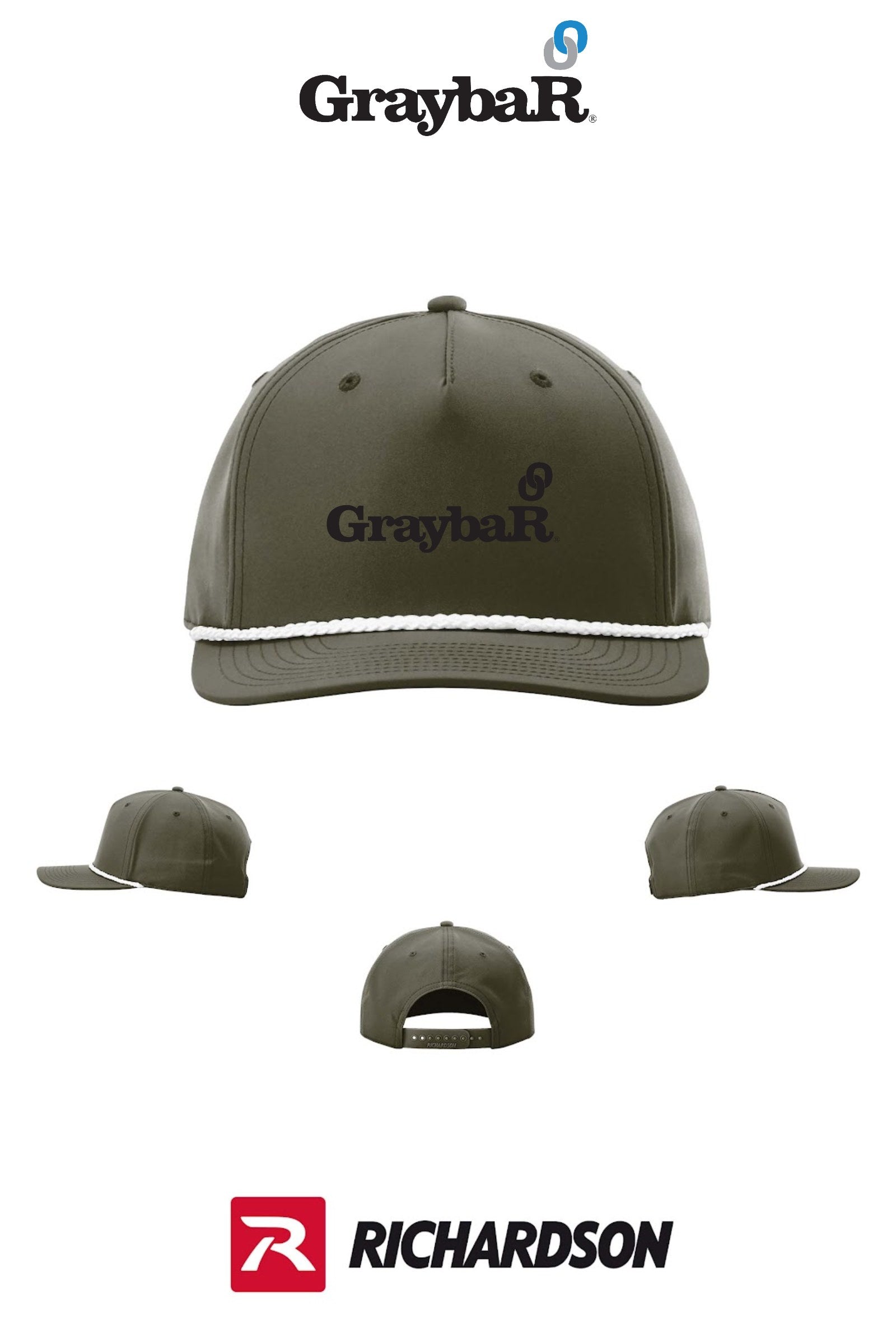 Richardson 258 Five-Panel Classic Rope Cap
