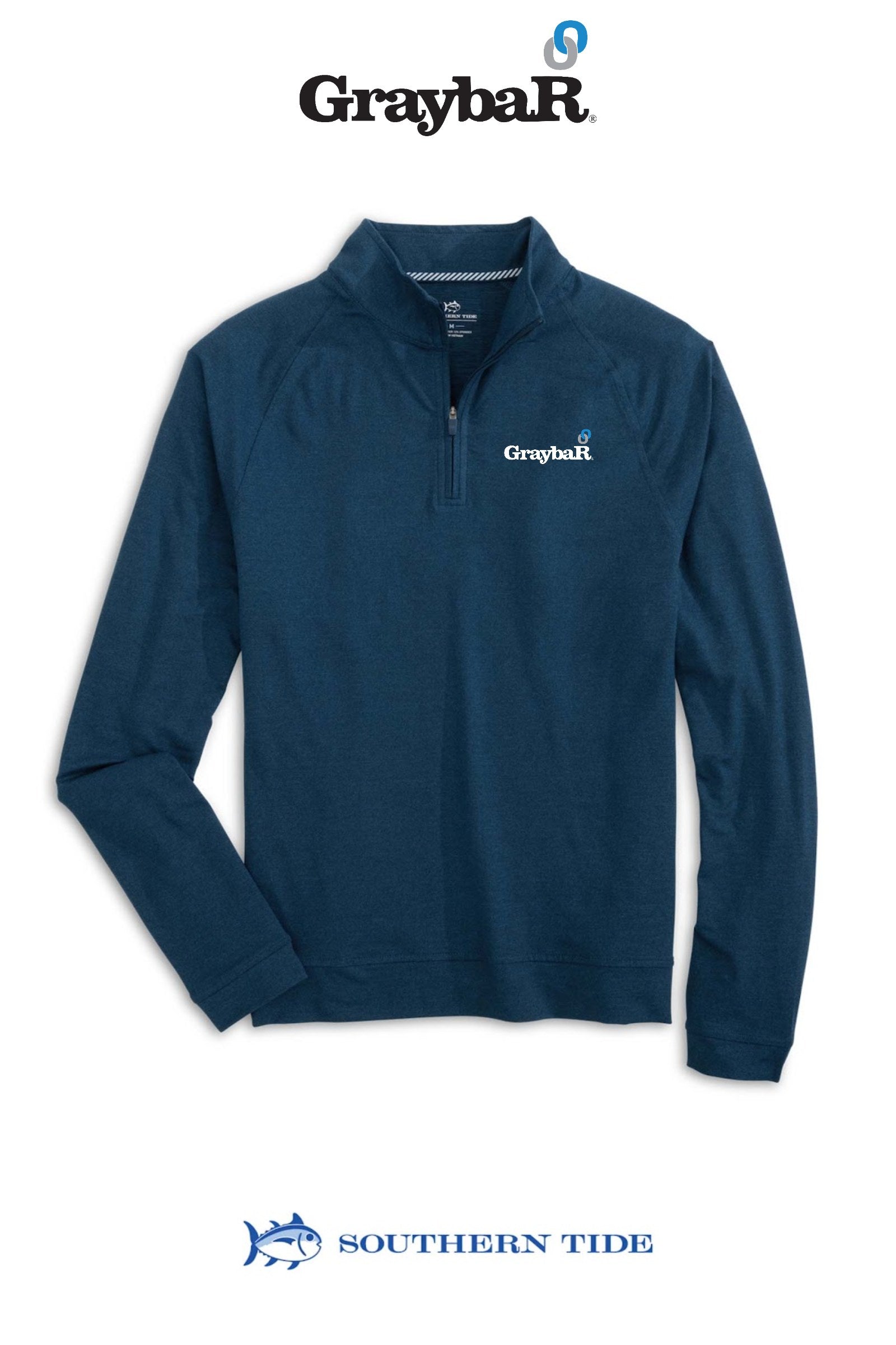 Southern Tide Cruiser Heather Quarter Zip