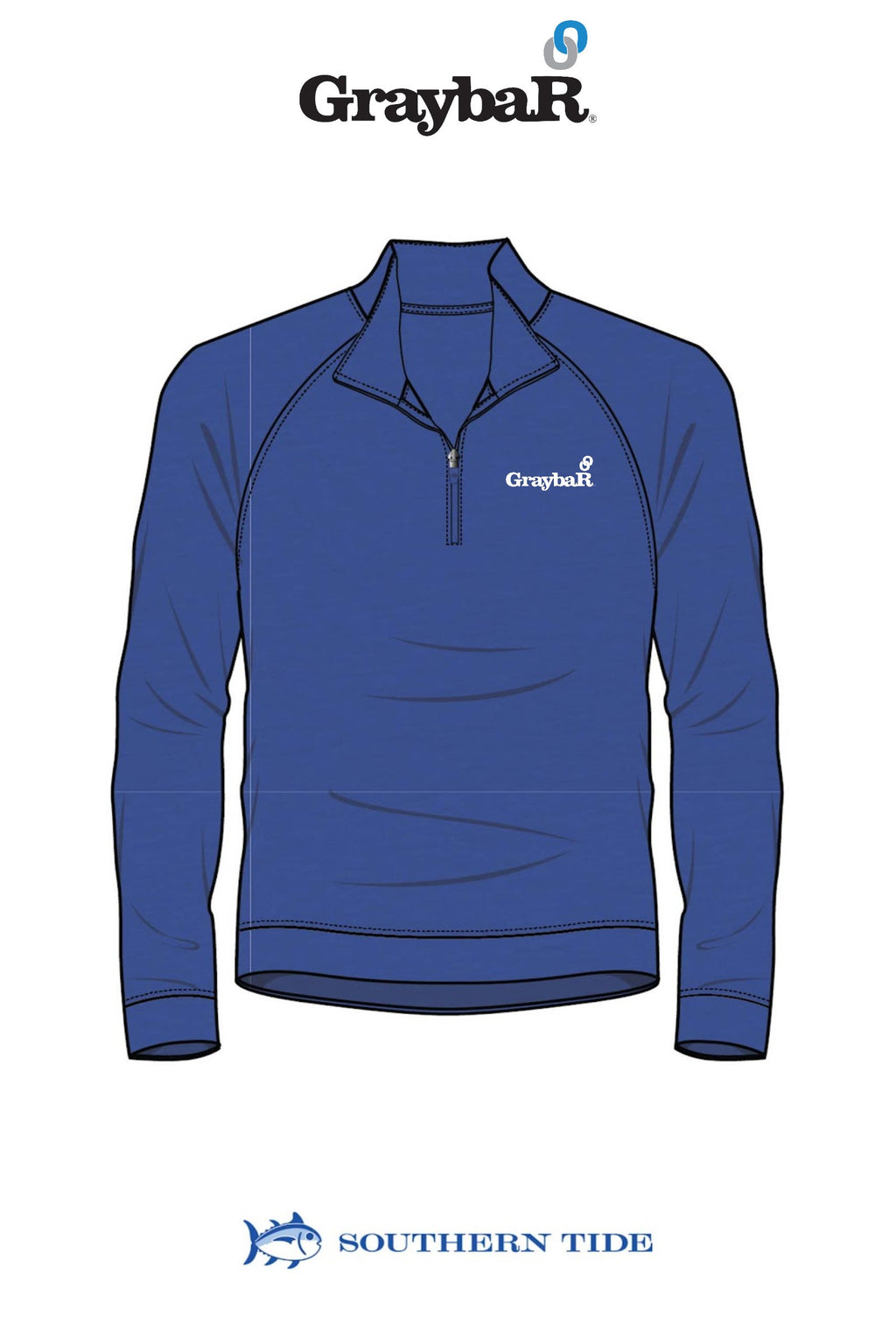 Southern Tide Cruiser Heather Quarter Zip