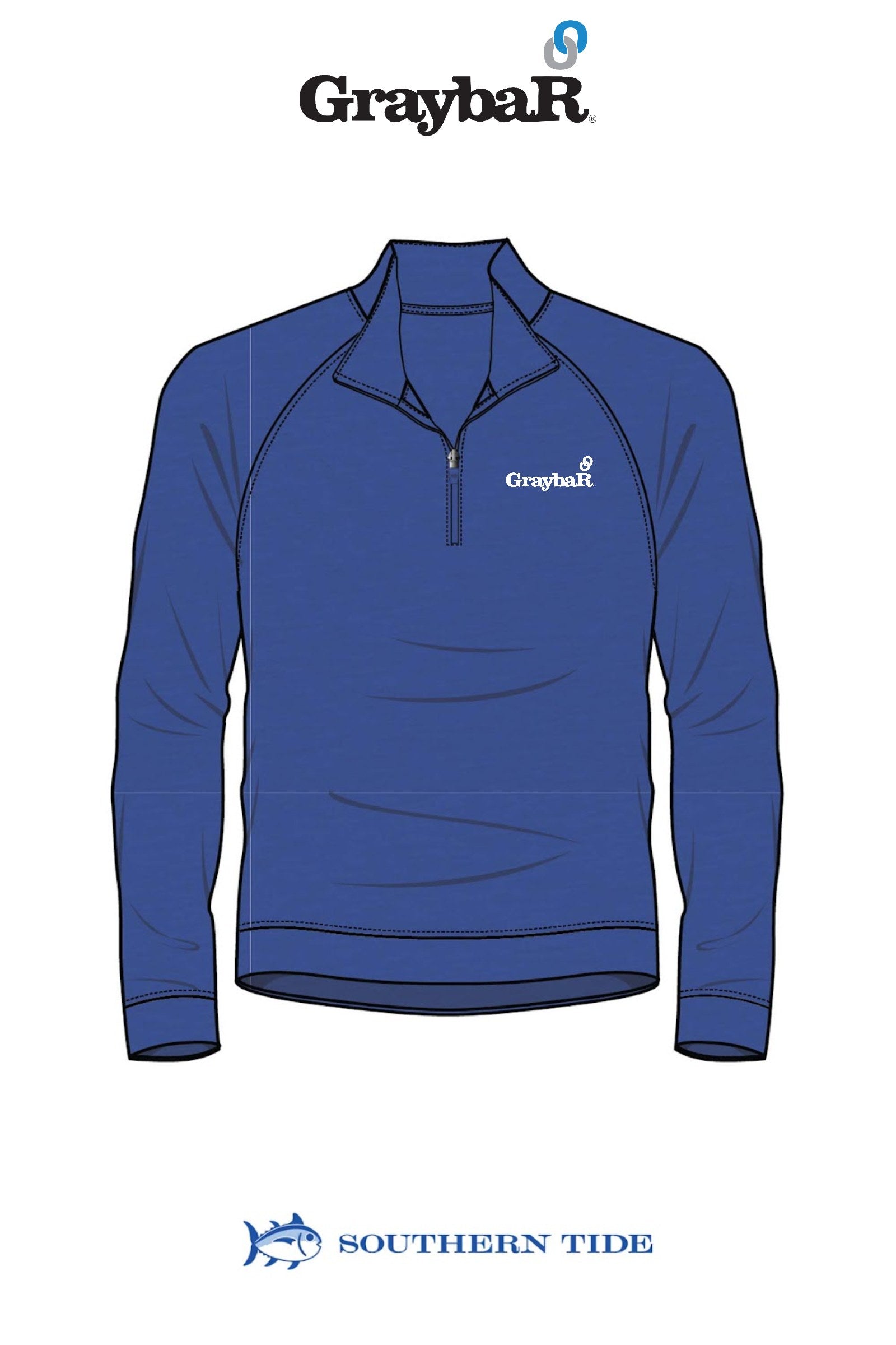 Southern Tide Cruiser Heather Quarter Zip
