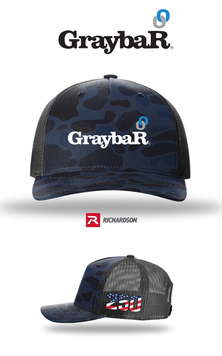 America 250 Richardson 112PFP Printed Five-Panel Trucker