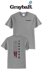 America 250 Port & Co™ Core Blend Tee - Freedom FULL FLAG