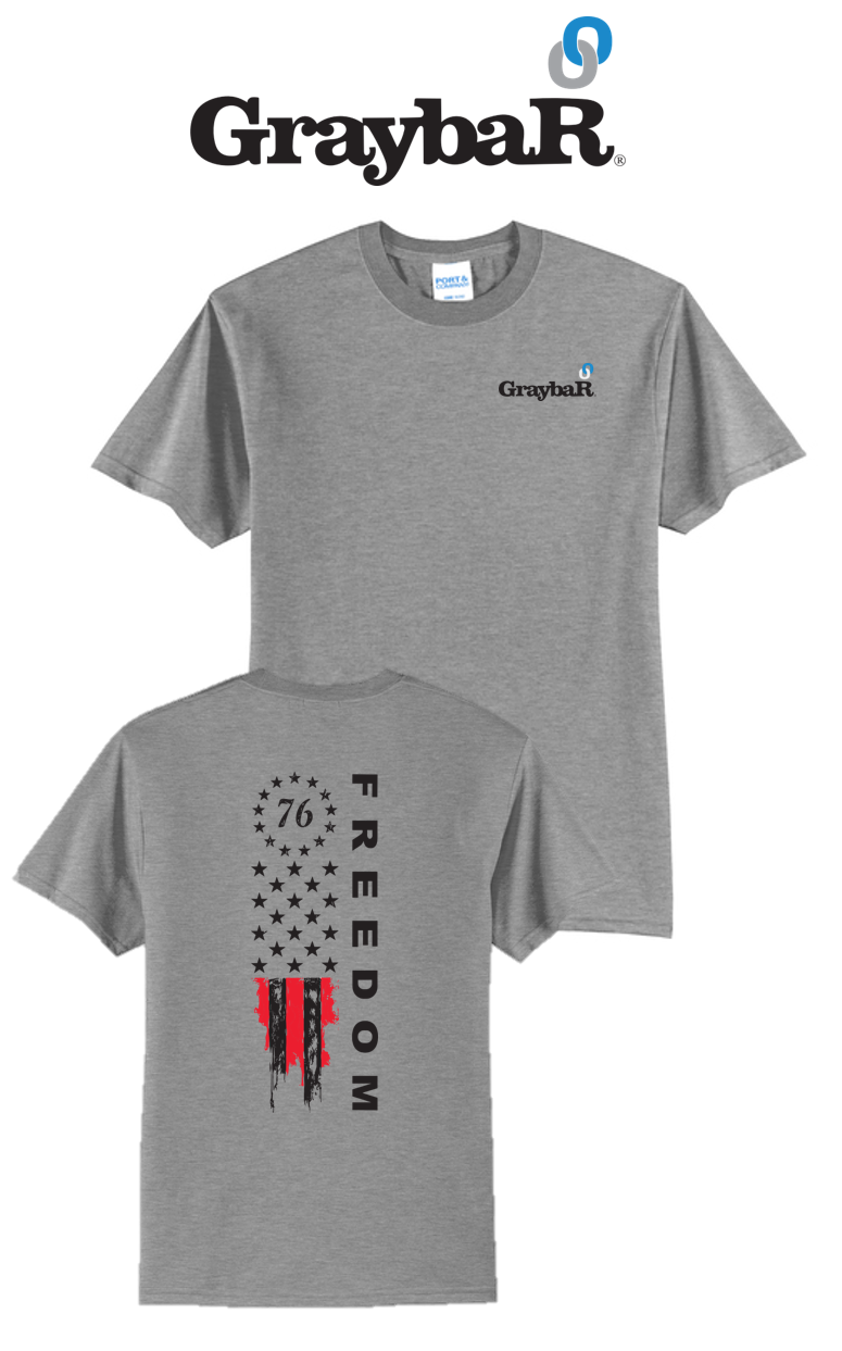 America 250 Port & Co™ Core Blend Tee - Freedom FULL FLAG