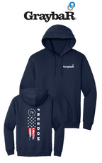 America 250 Port & Co™ Core Fleece Pullover Hooded Sweatshirt - Freedom FULL FLAG