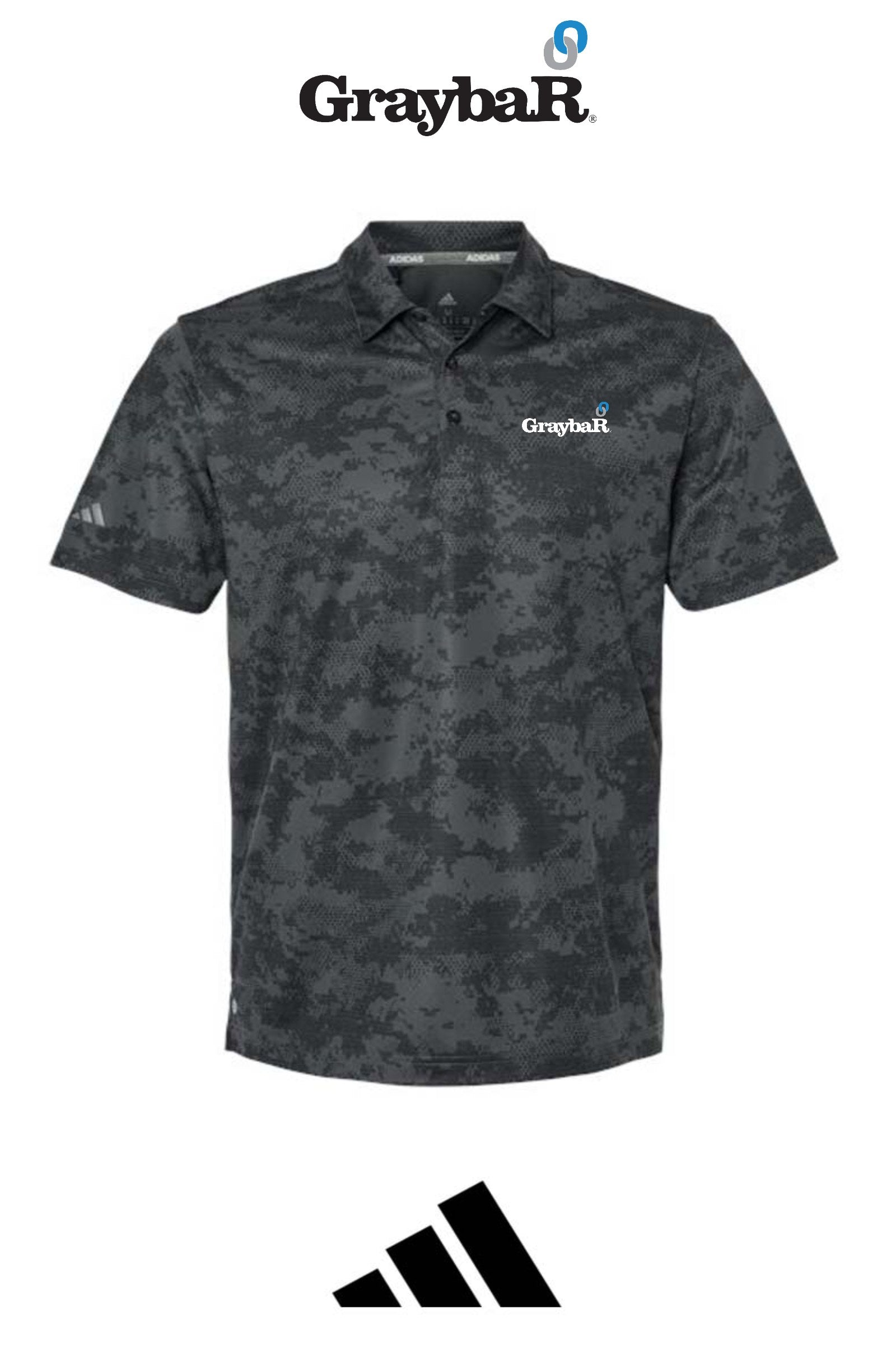 Adidas Men's All Over Camo Polo