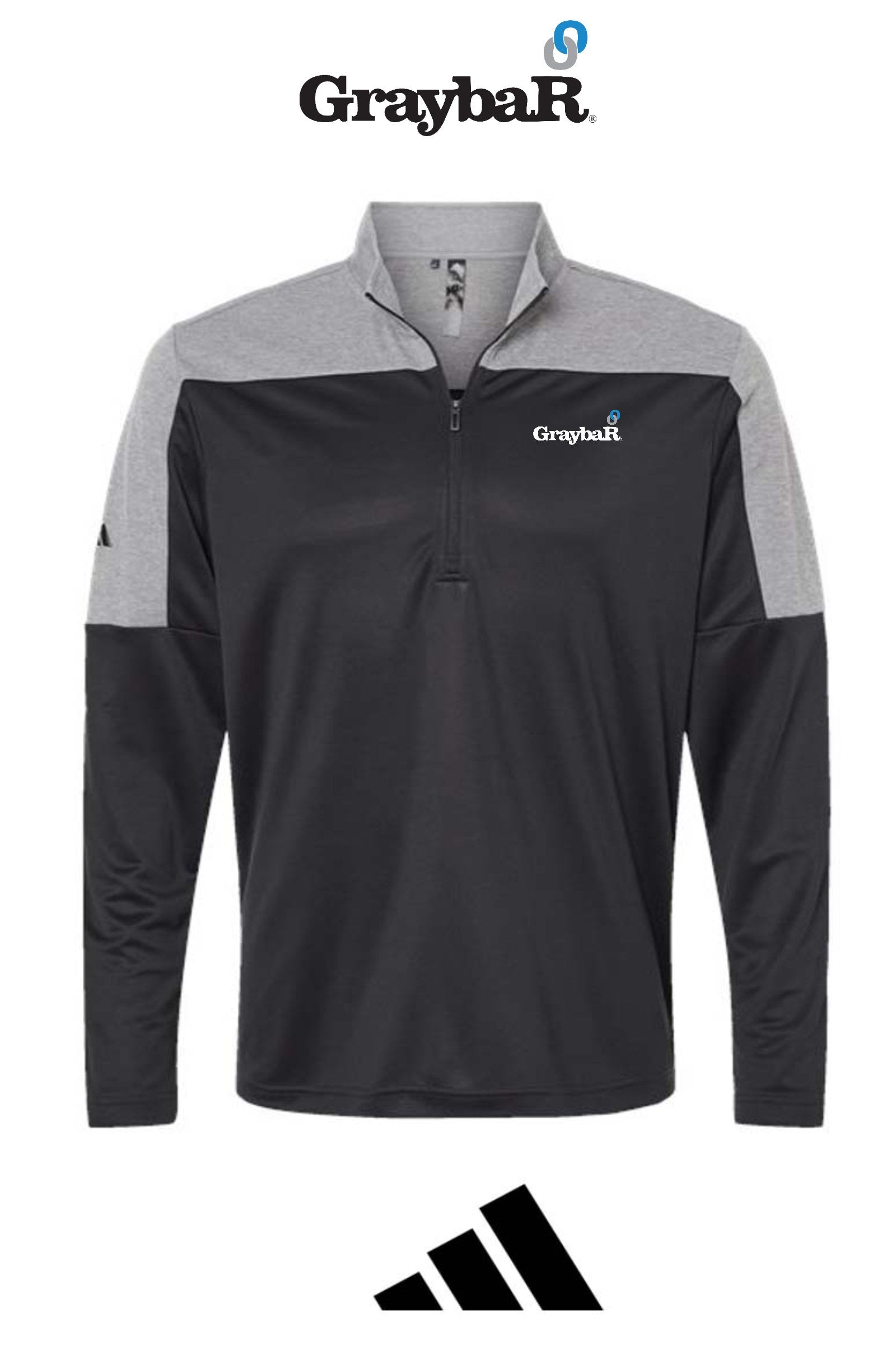 Adidas Men's Ultimate365 Lightweight Colorblocked Quarter-Zip Pullover