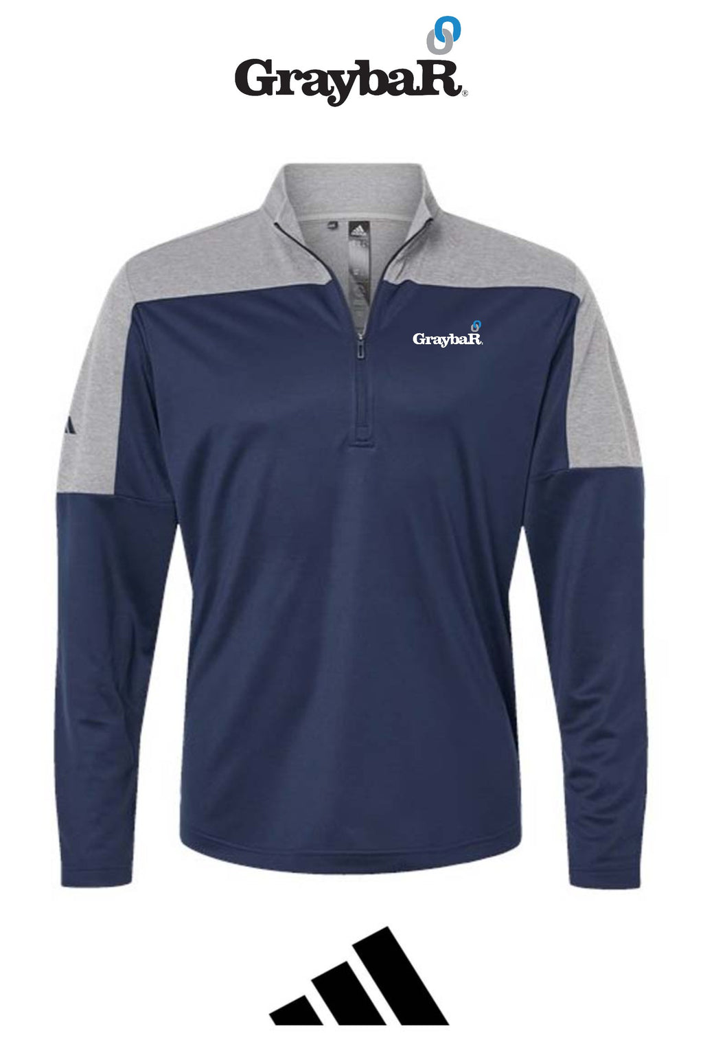 Adidas Men's Ultimate365 Lightweight Colorblocked Quarter-Zip Pullover