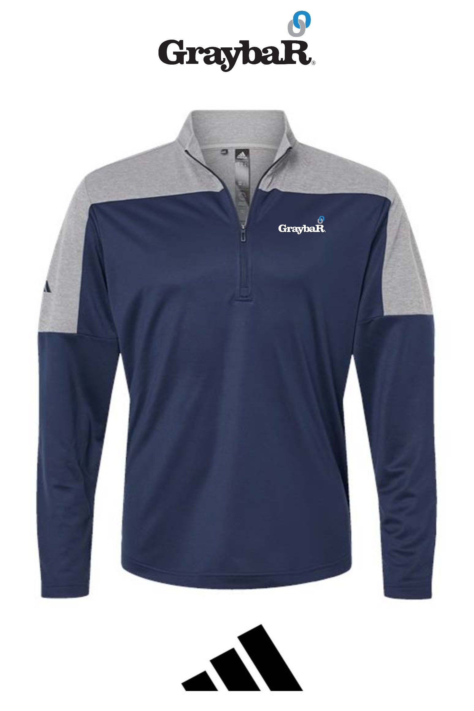 Adidas Men's Ultimate365 Lightweight Colorblocked Quarter-Zip Pullover