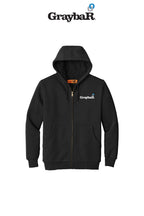 Heavyweight Full-Zip Hooded Sweatshirt with Thermal Lining