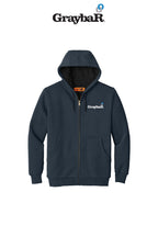 Heavyweight Full-Zip Hooded Sweatshirt with Thermal Lining