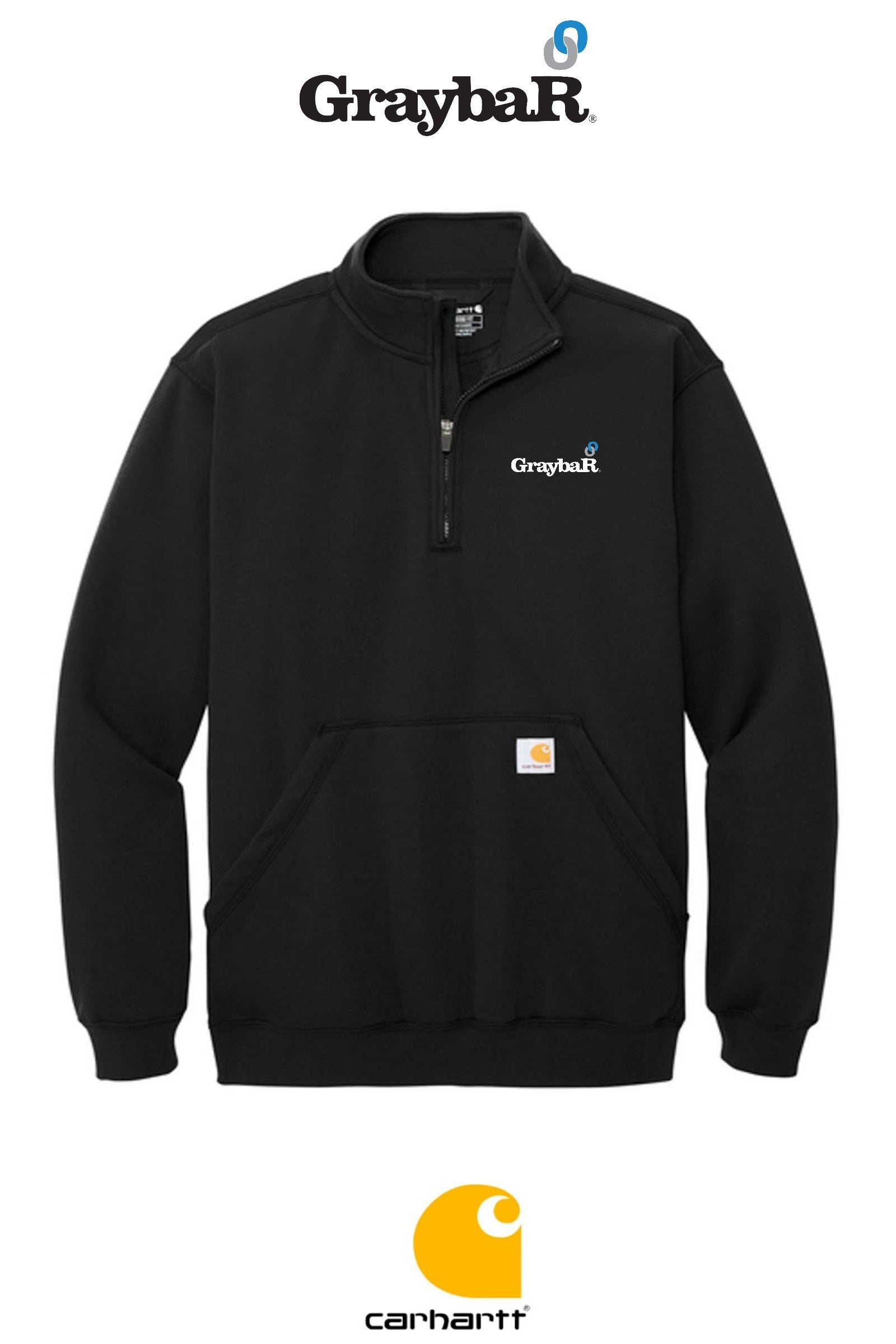 Carhartt® Midweight 1/4-Zip Mock Neck Sweatshirt