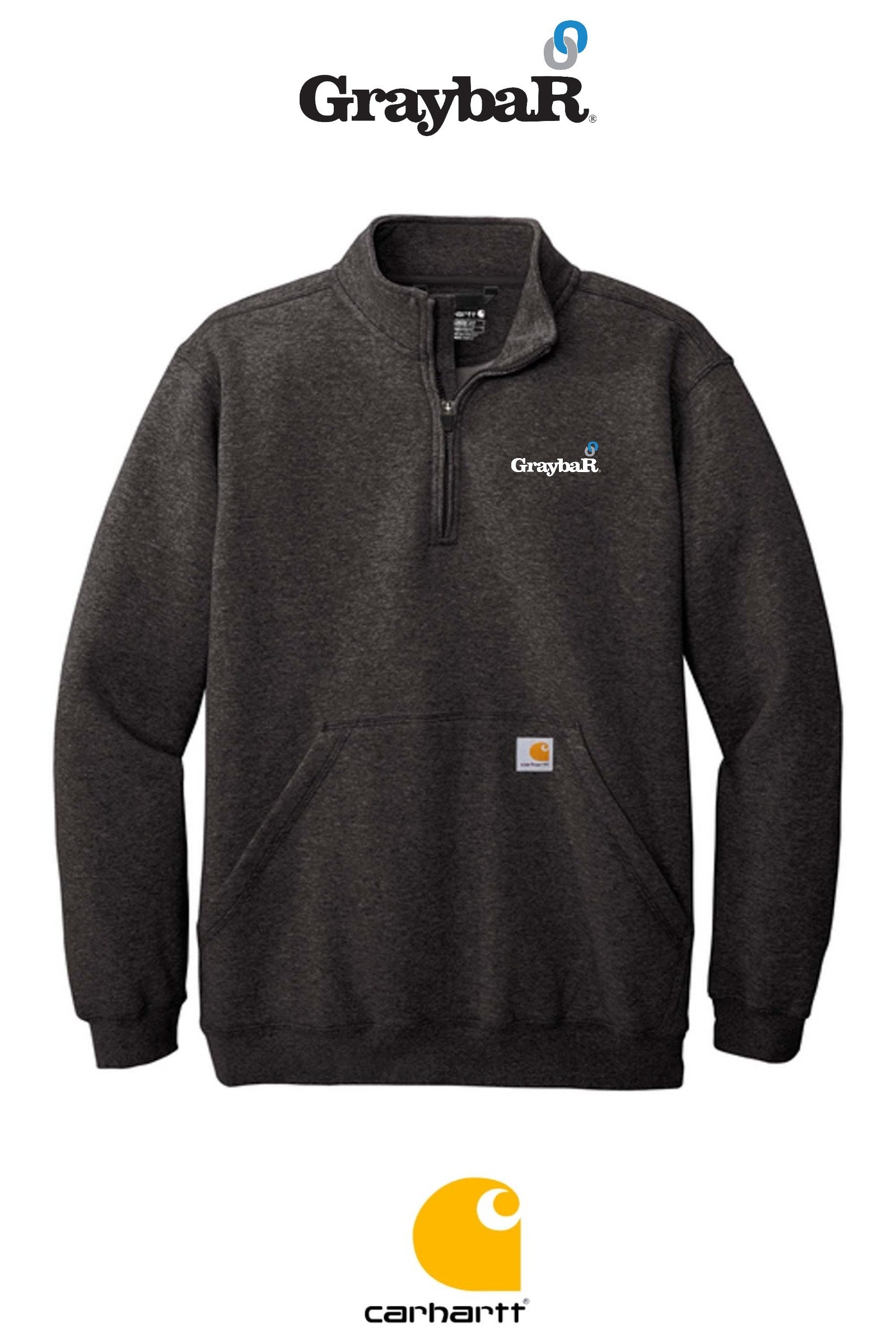 Carhartt® Midweight 1/4-Zip Mock Neck Sweatshirt