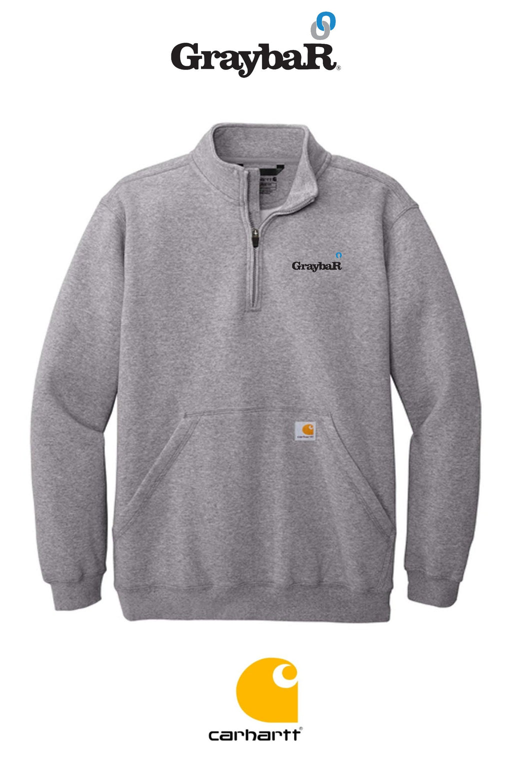Carhartt® Midweight 1/4-Zip Mock Neck Sweatshirt