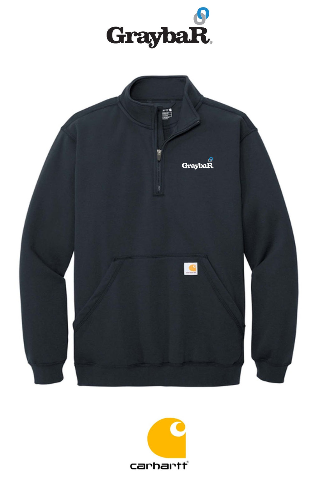 Carhartt® Midweight 1/4-Zip Mock Neck Sweatshirt