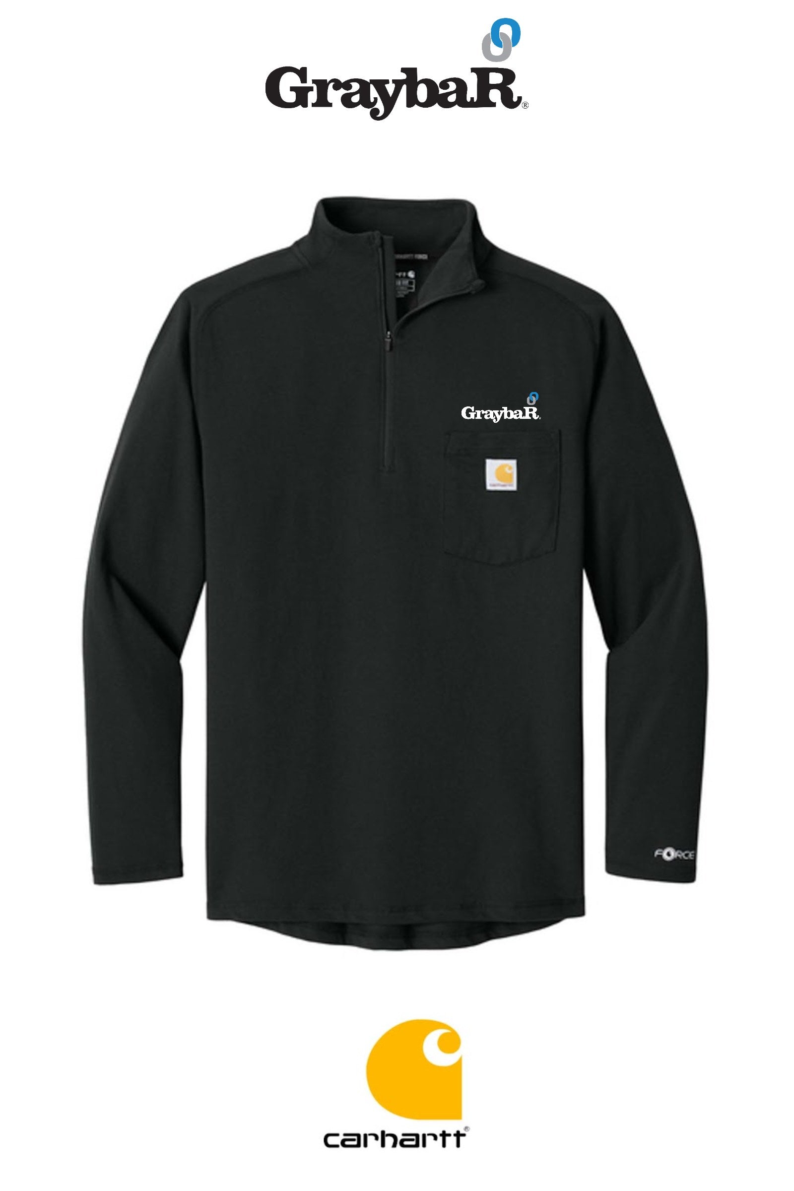 Carhartt Force® 1/4-Zip Long Sleeve T-Shirt