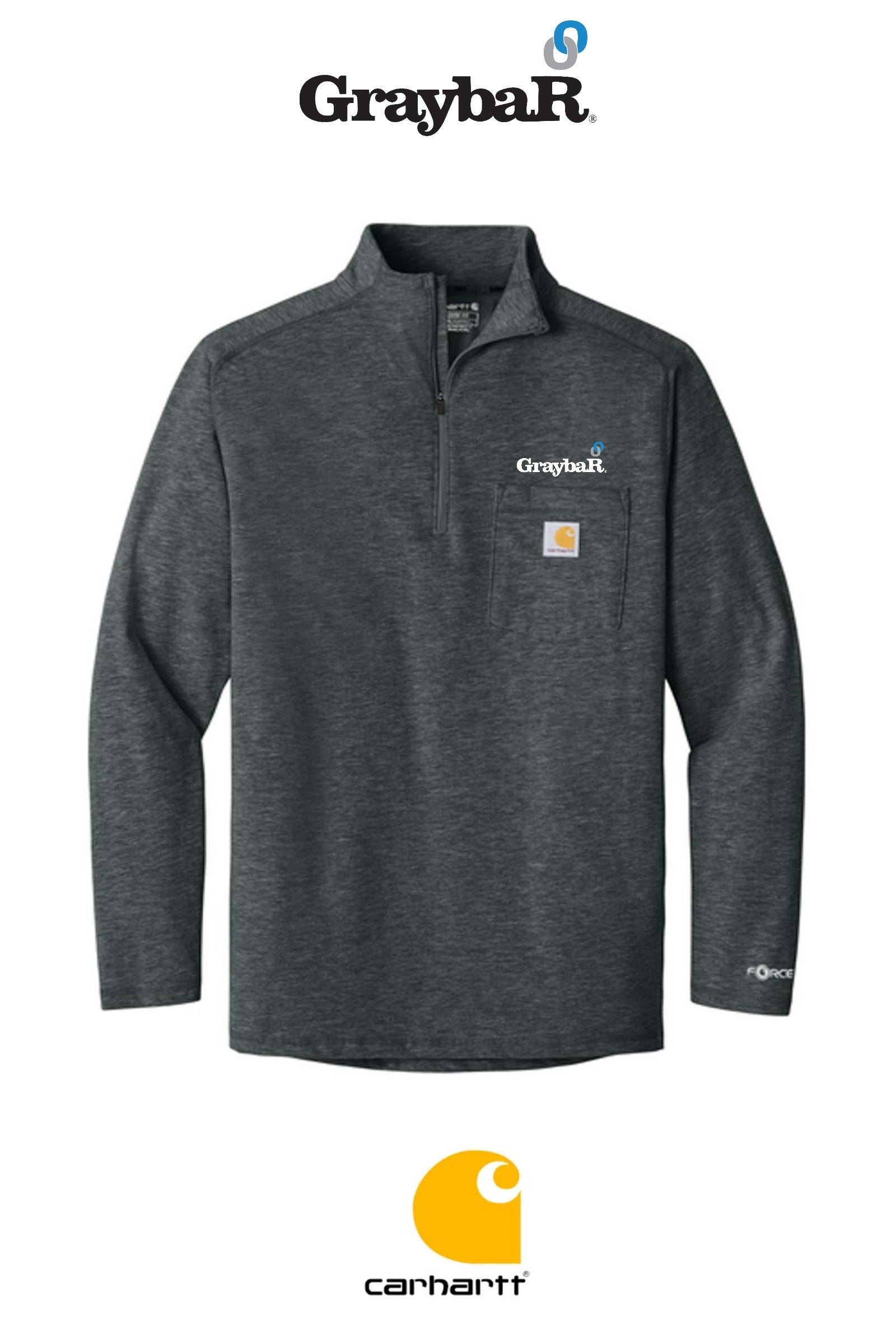 Carhartt Force® 1/4-Zip Long Sleeve T-Shirt