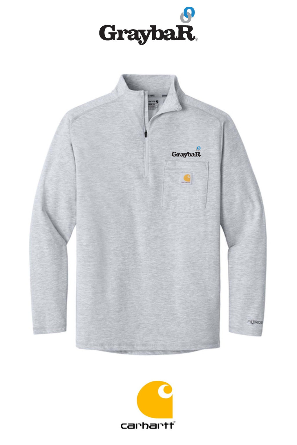 Carhartt Force® 1/4-Zip Long Sleeve T-Shirt