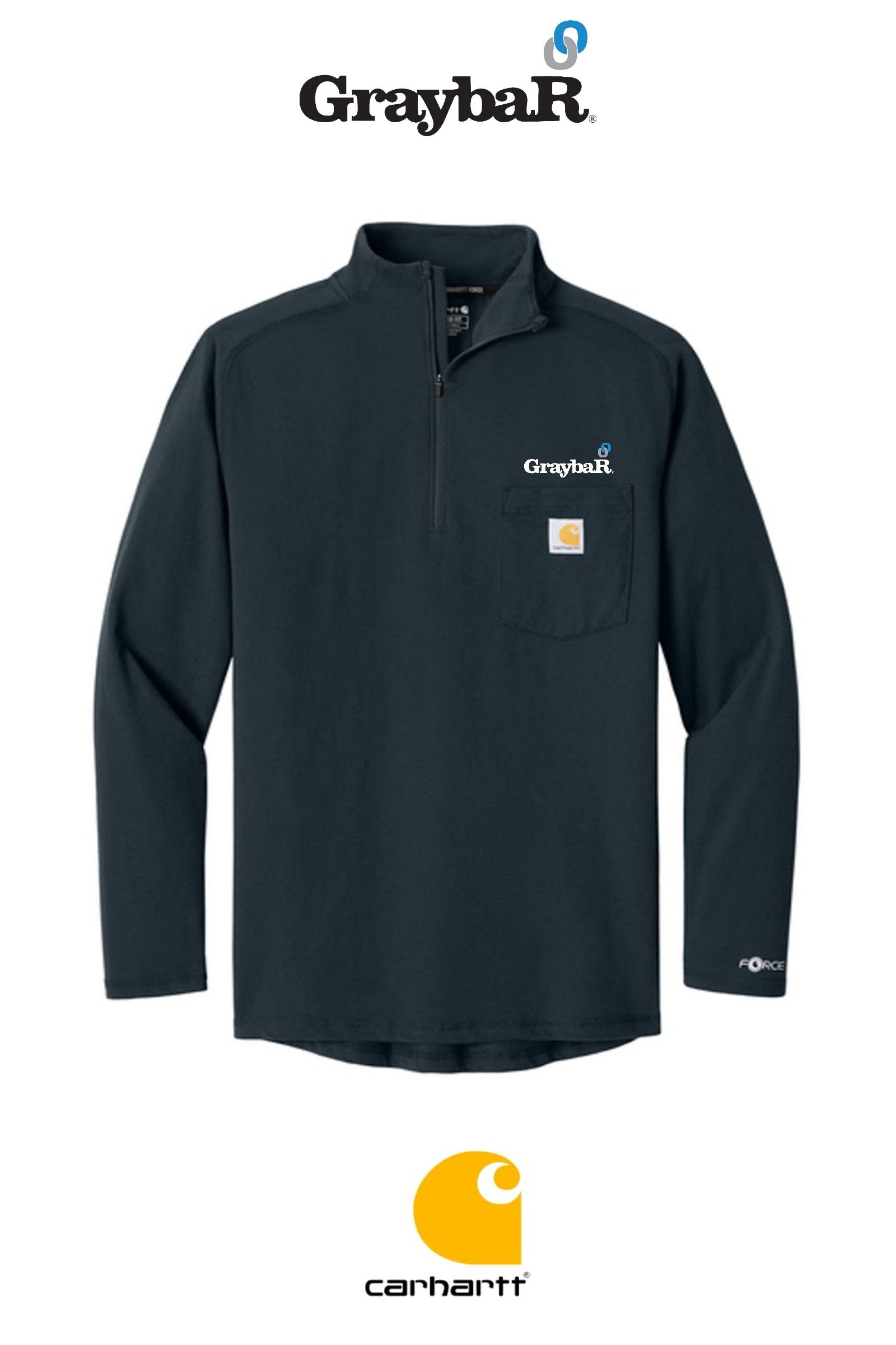 Carhartt Force® 1/4-Zip Long Sleeve T-Shirt