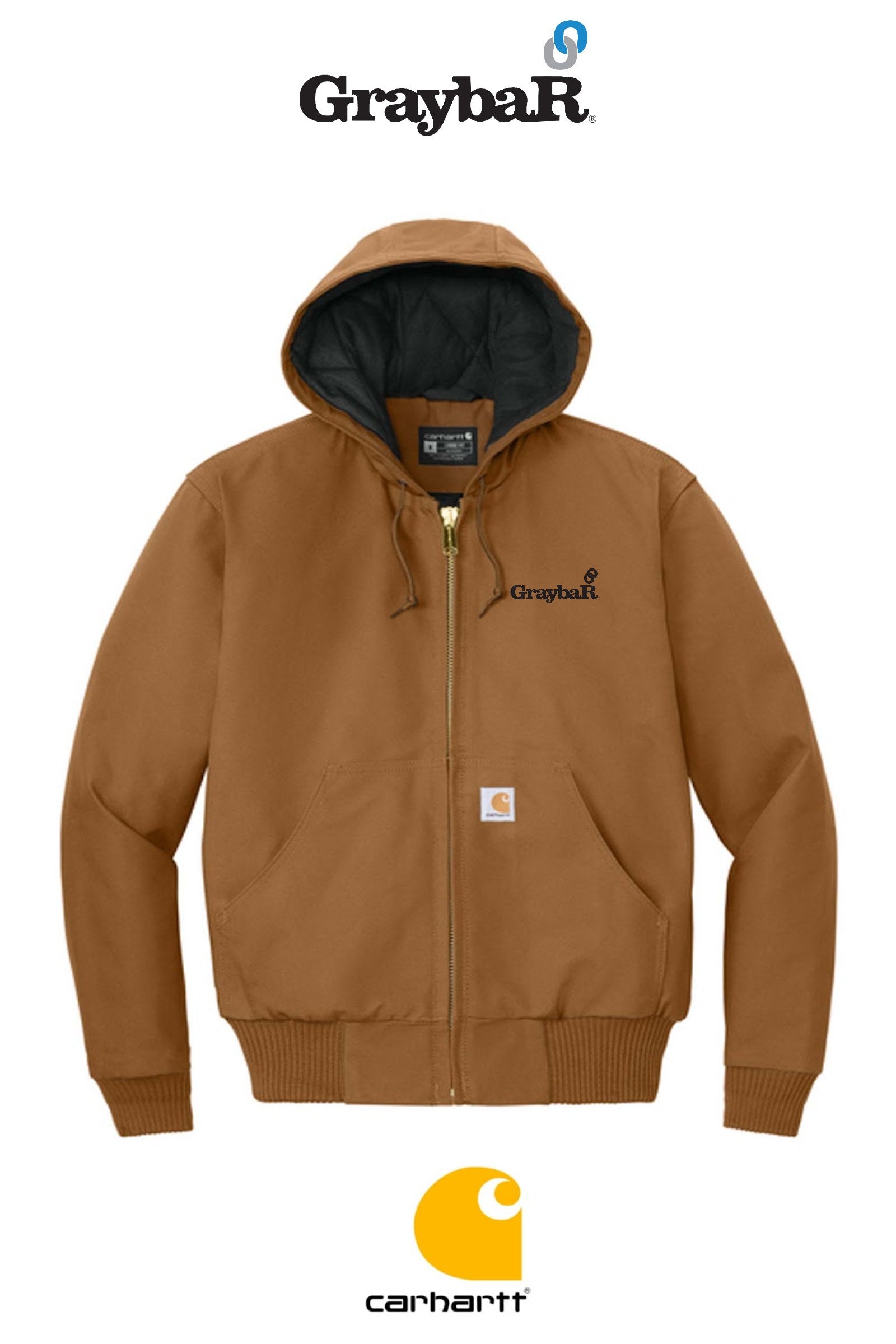 Carhartt® Quilted-Flannel-Lined Duck Active Jac