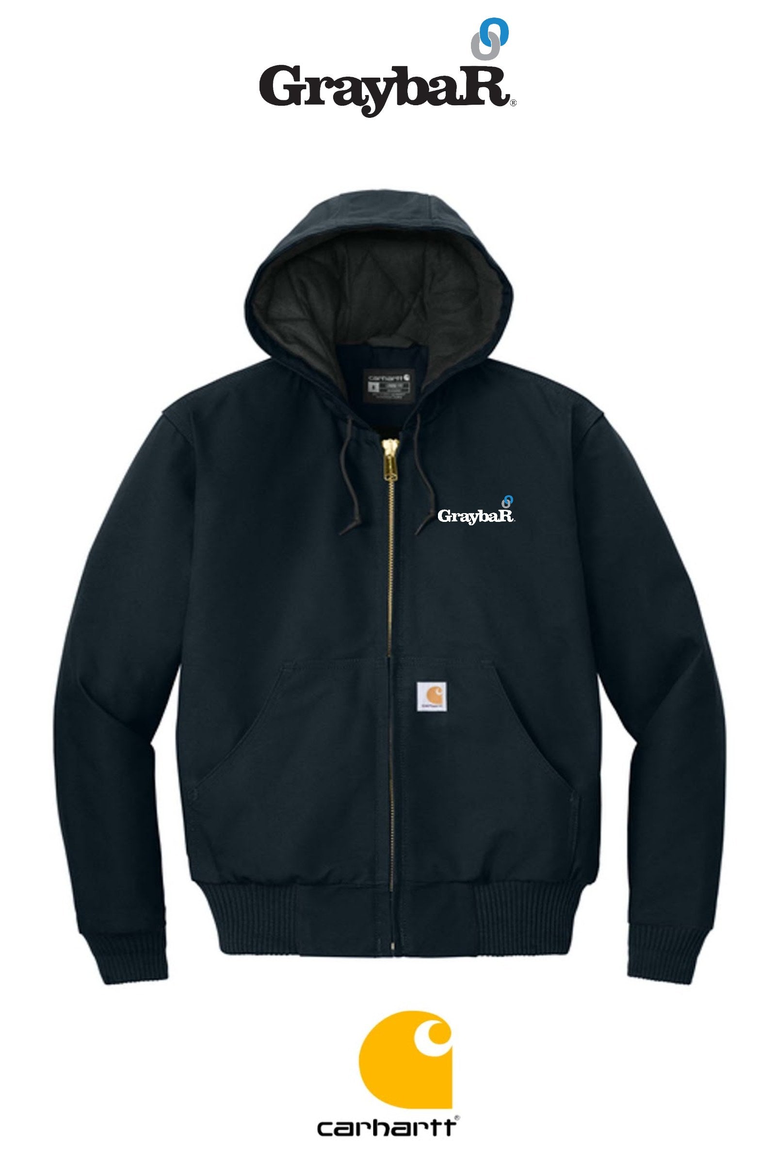 Carhartt® Quilted-Flannel-Lined Duck Active Jac