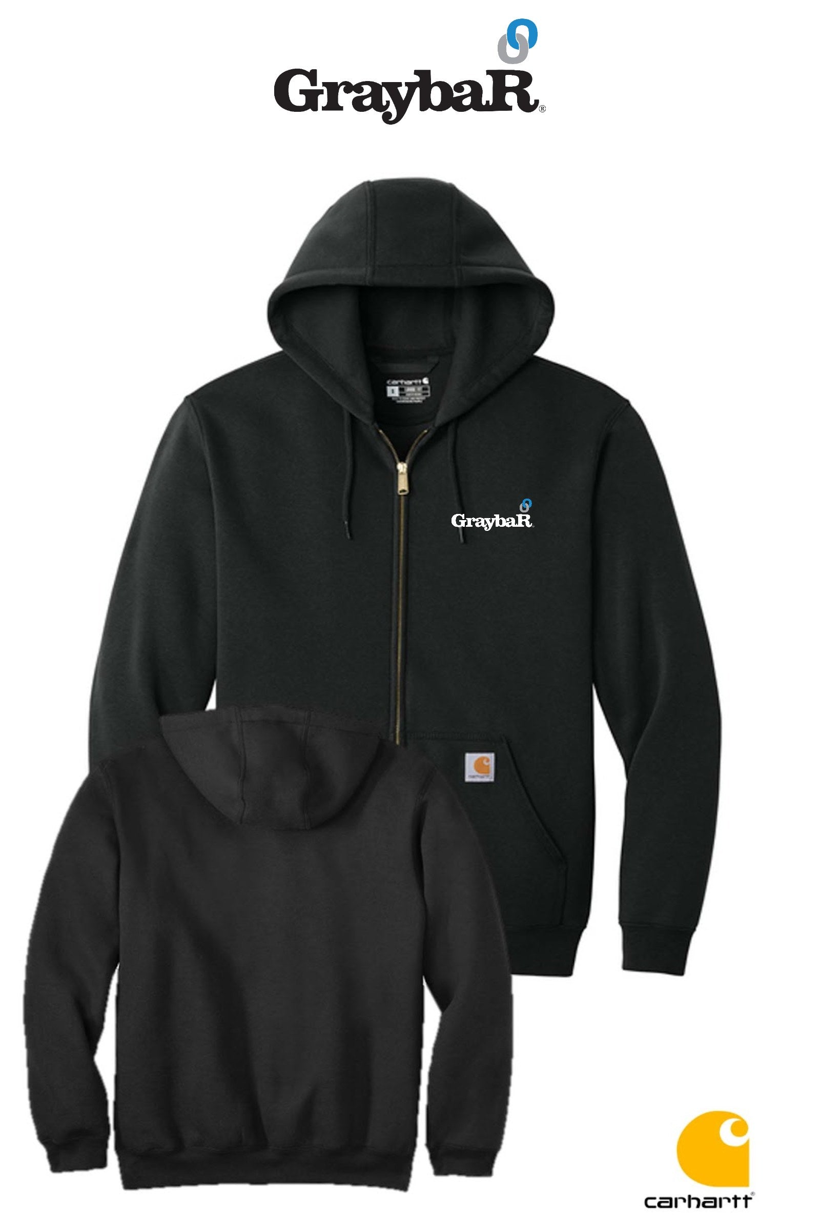 Carhartt® Midweight Hooded Zip-Front Sweatshirt