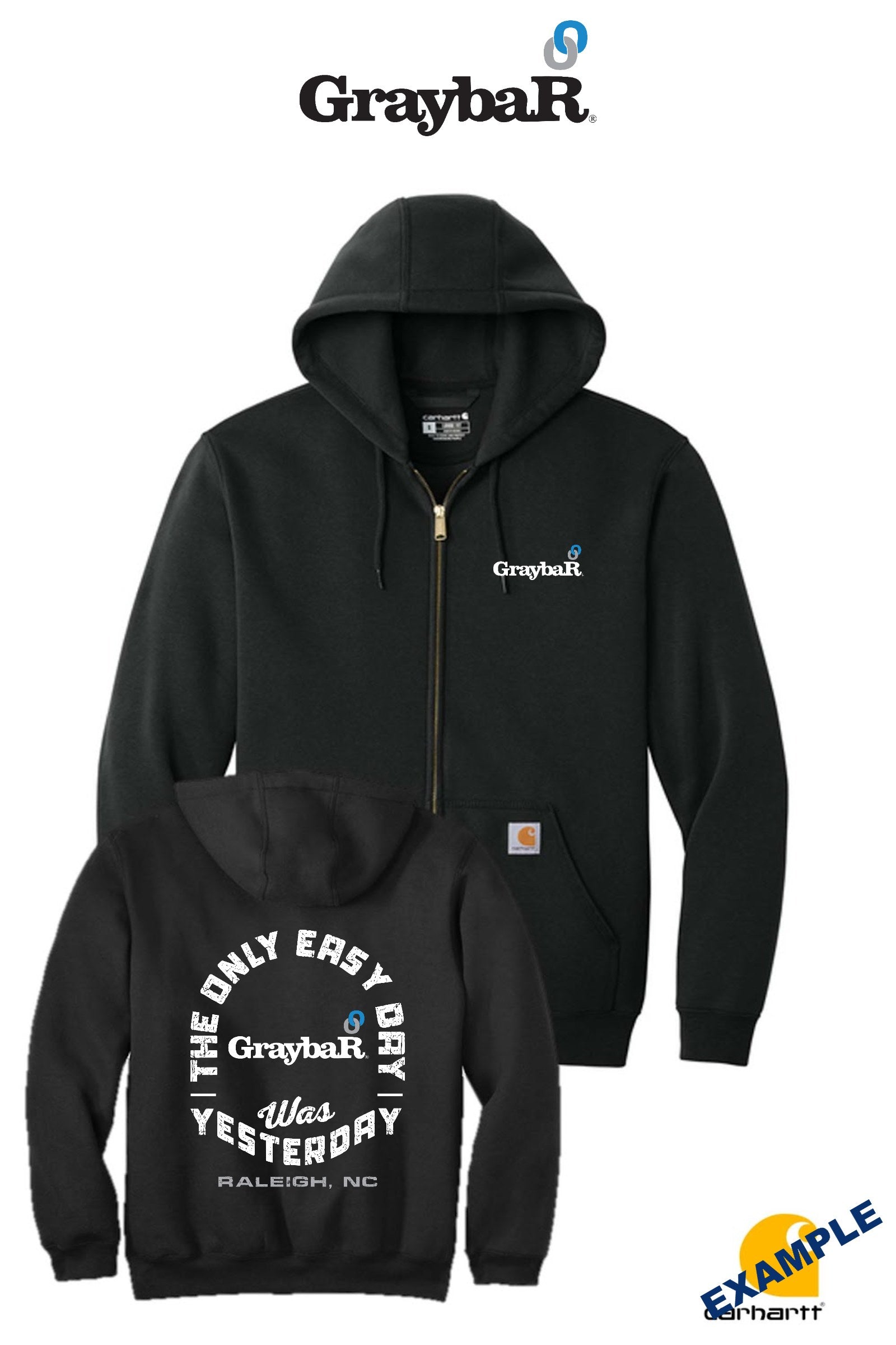 Carhartt® Midweight Hooded Zip-Front Sweatshirt