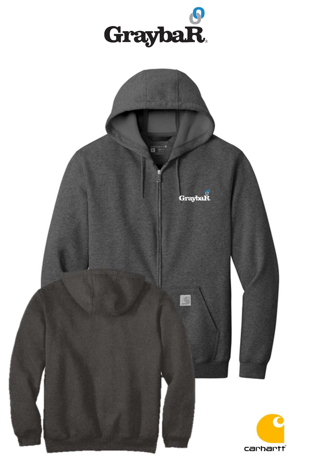 Carhartt® Midweight Hooded Zip-Front Sweatshirt