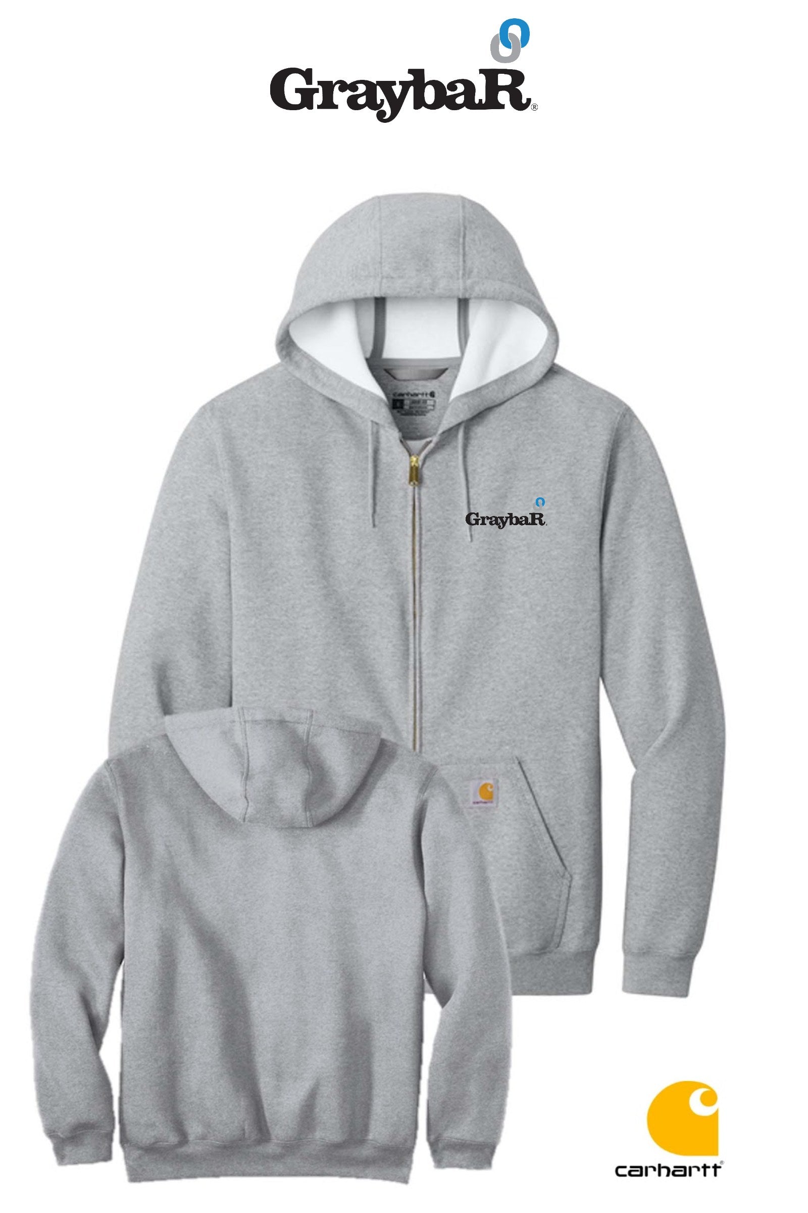Carhartt® Midweight Hooded Zip-Front Sweatshirt