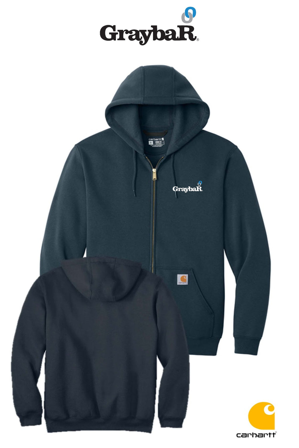 Carhartt® Midweight Hooded Zip-Front Sweatshirt