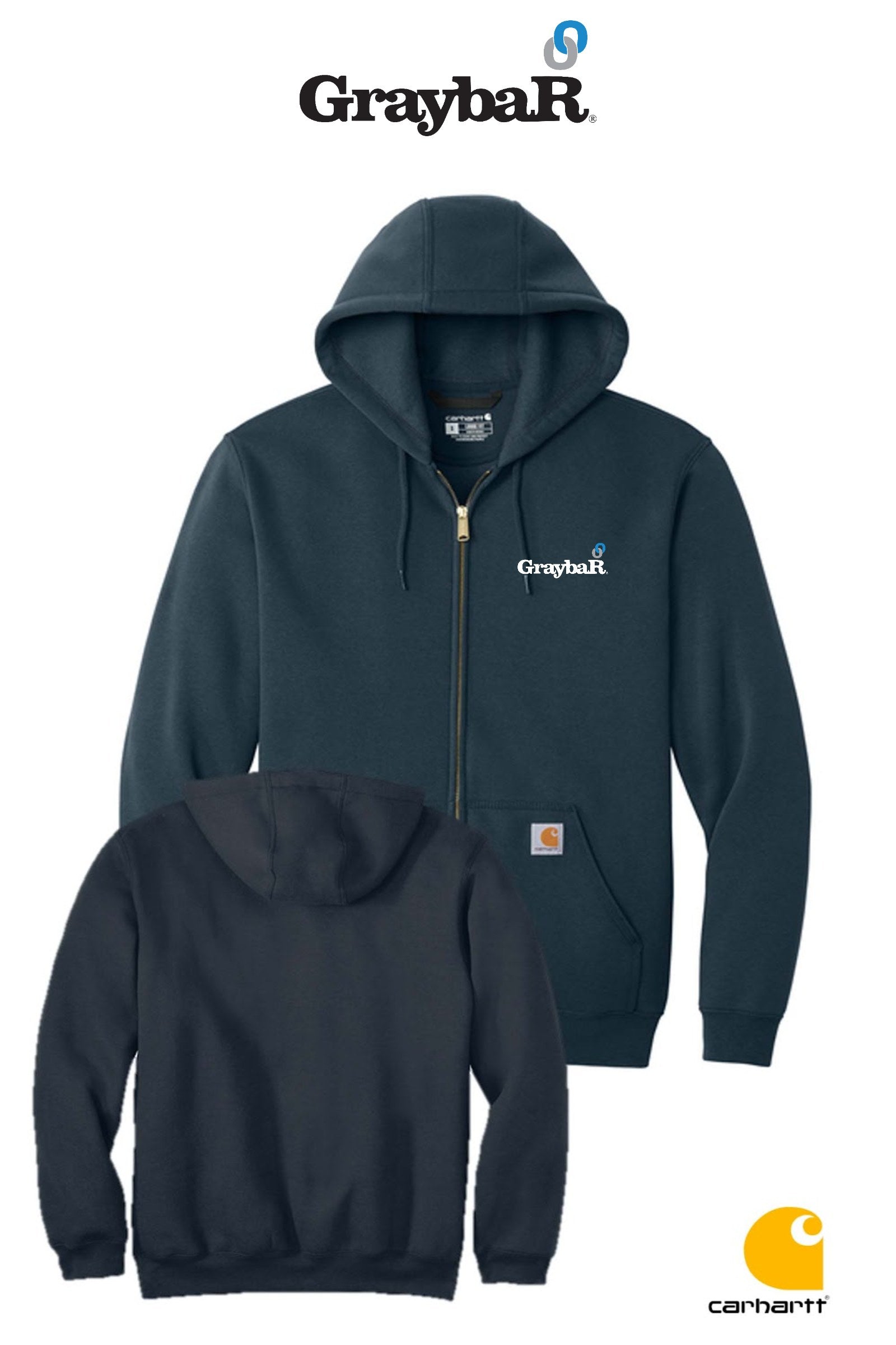 Carhartt® Midweight Hooded Zip-Front Sweatshirt