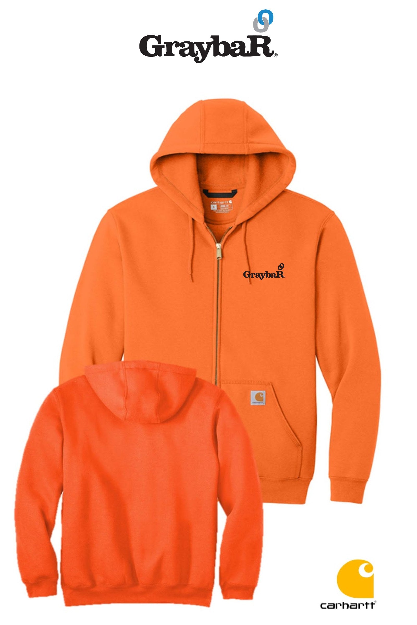 Carhartt® Midweight Hooded Zip-Front Sweatshirt