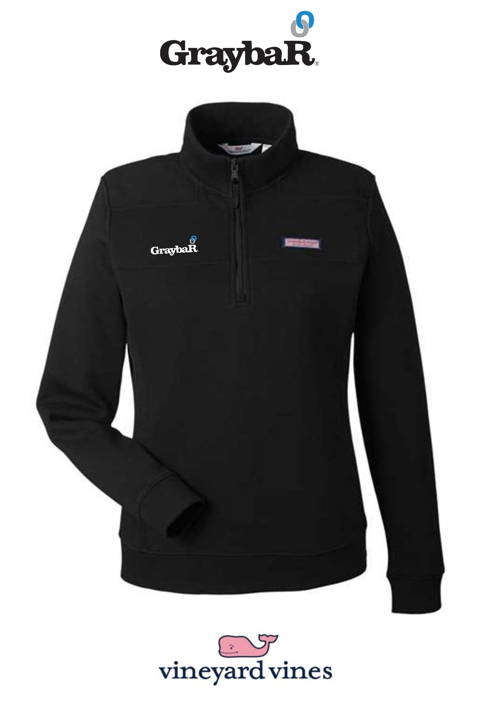 vineyard vines Women's Collegiate Shep Quarter-Zip Sweatshirt